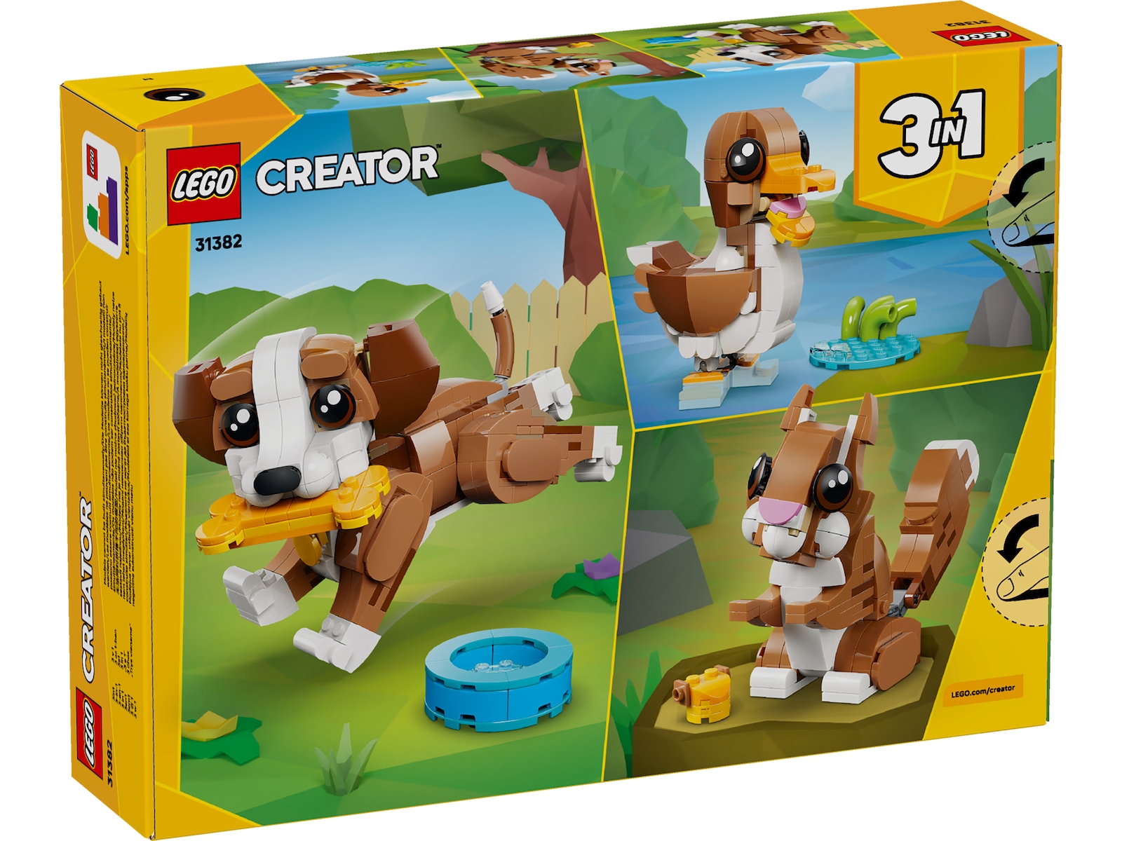 LEGO Creator søde dyr: legesyg hvalp 31382 LEGO