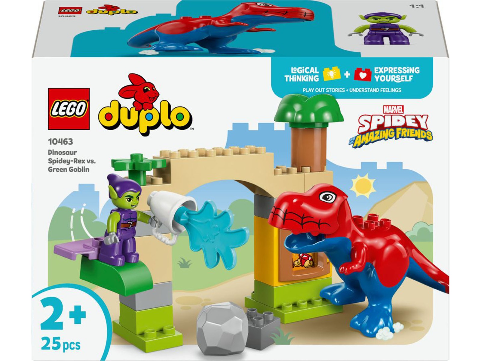LEGO DUPLO Disney dinosauren Spidey-Rex mod Green Goblin 10463 LEGO