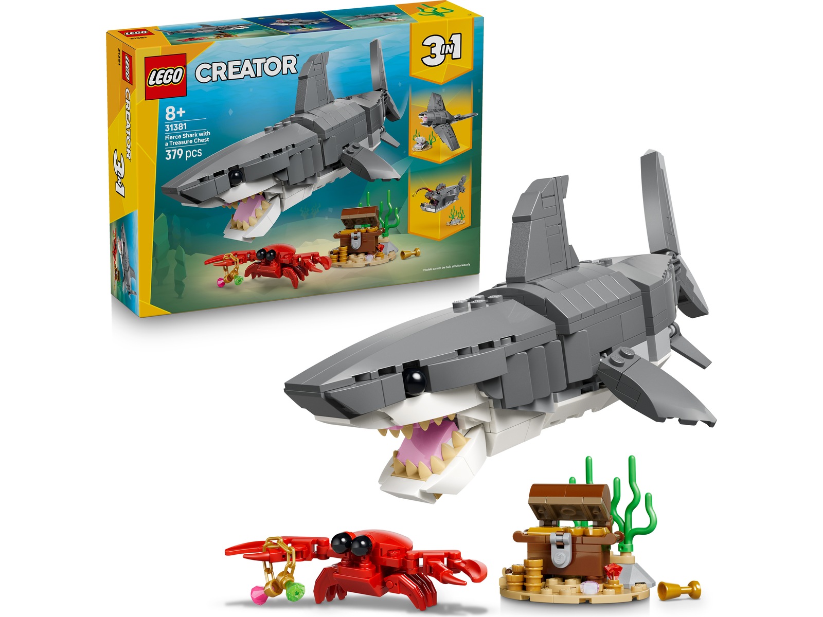 LEGO Creator vildsindet haj med skattekiste 31381 LEGO