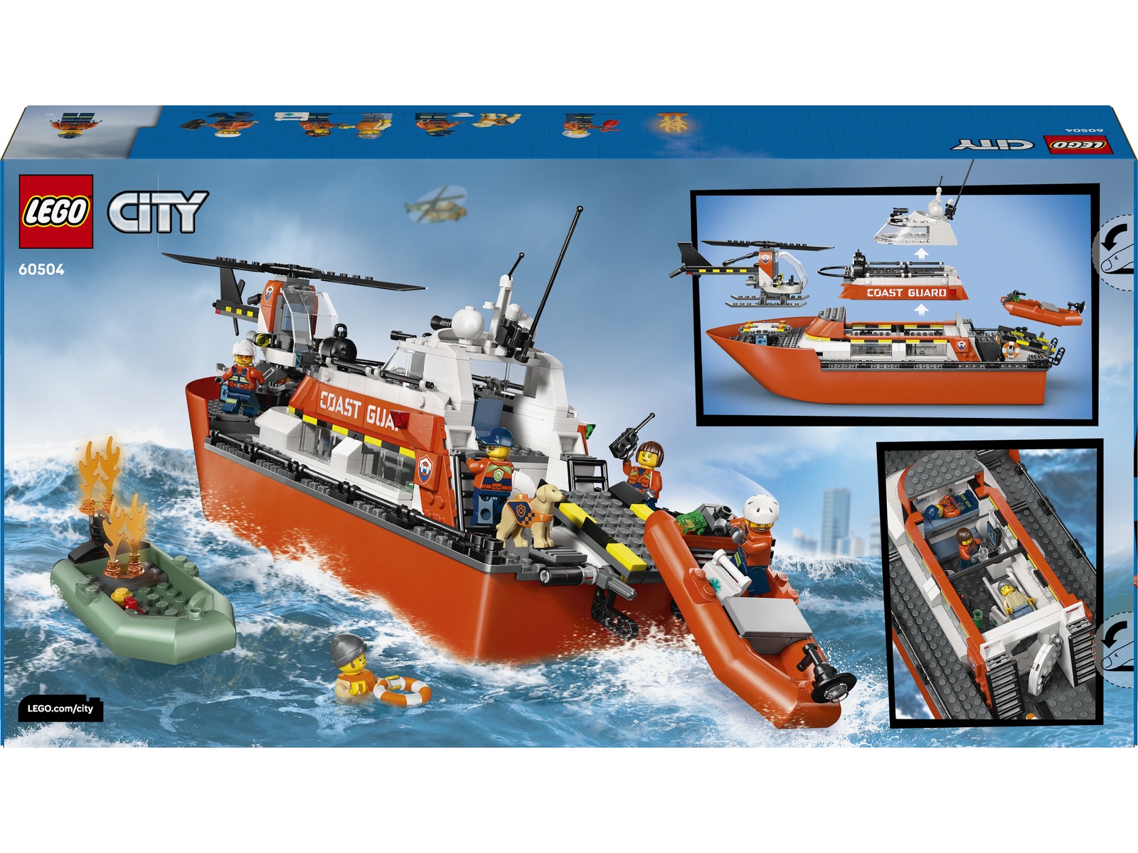 LEGO City kystvagtens helikopter og redningsbåd 60504 LEGO