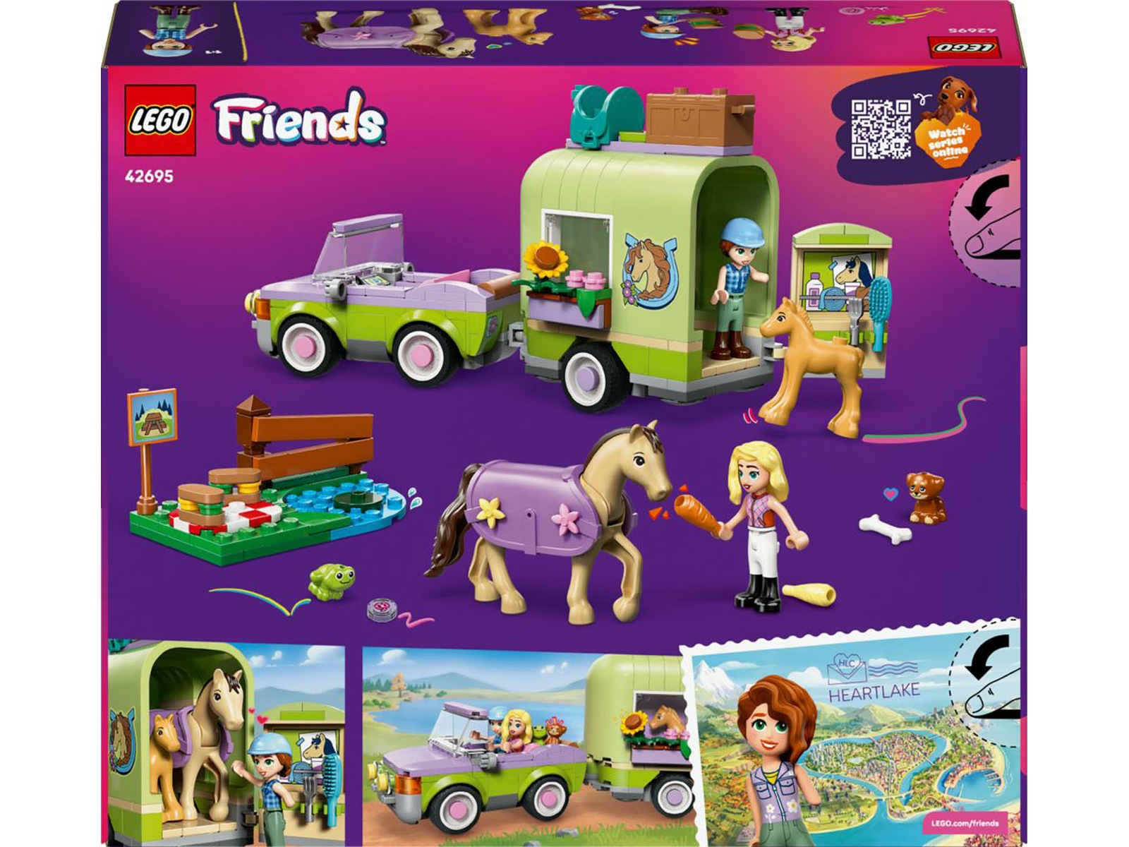 LEGO Friends heste- og følvogn 42695 LEGO