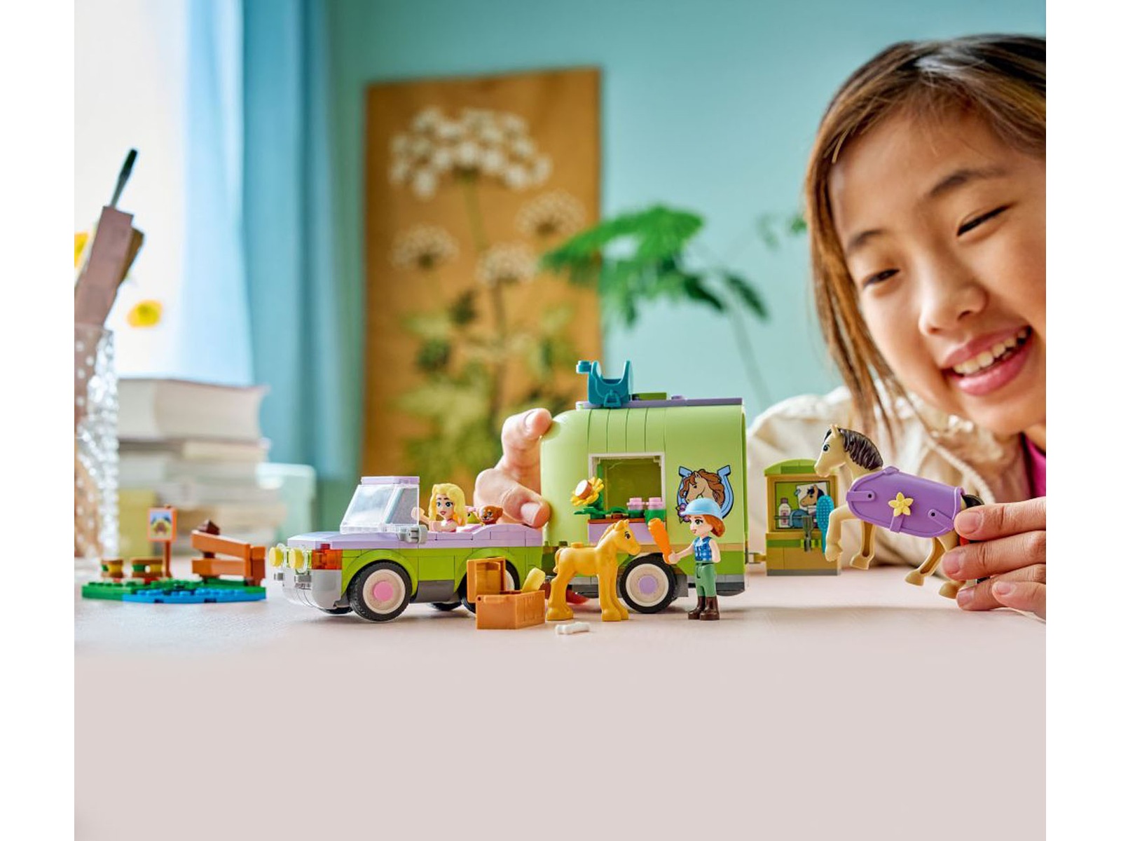 LEGO Friends heste- og følvogn 42695 LEGO