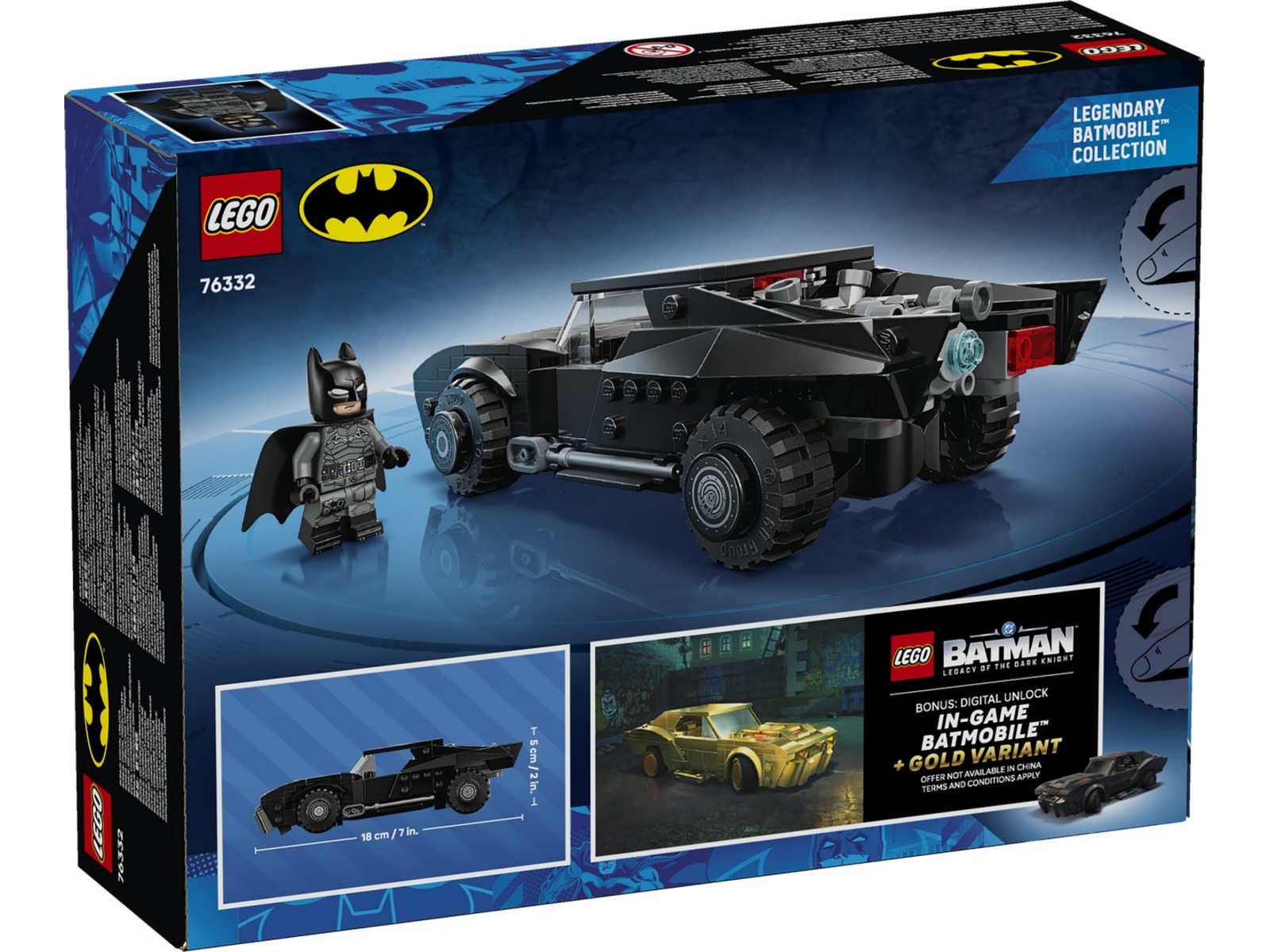 LEGO Super Heroes DC Batmans batmobil 76332 LEGO