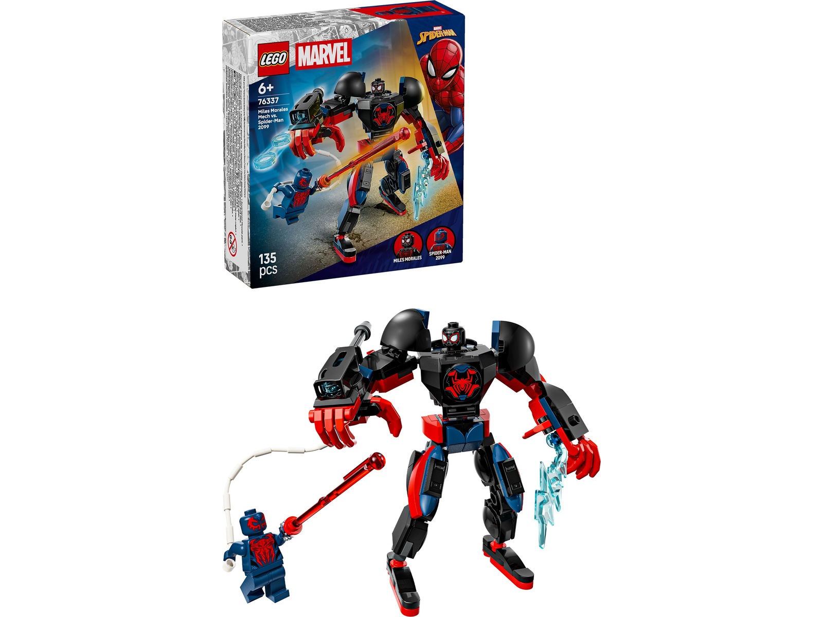 LEGO Super Heroes Marvel Miles Morales-robot mod Spider-Man 2099 76337 LEGO