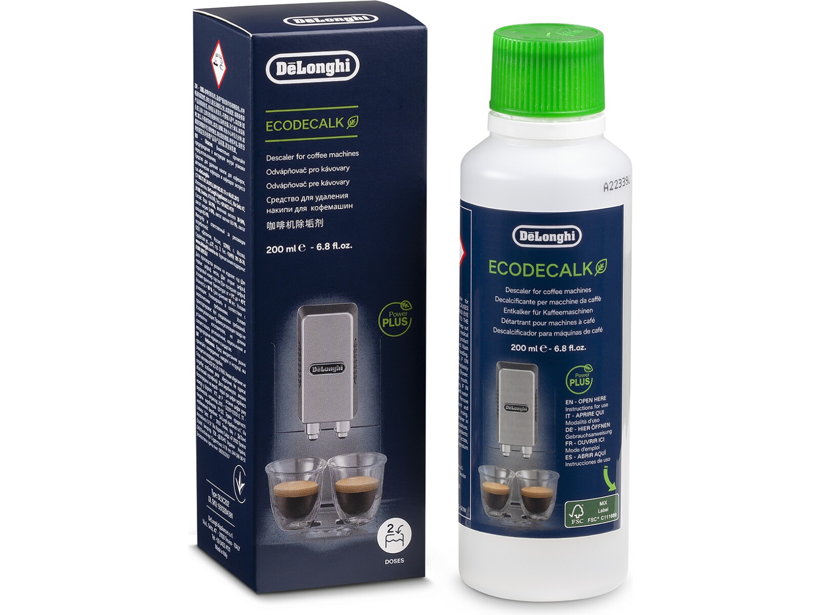 DeLonghi DLSC202 afkalkningsmiddel 200 ml Tilbehør til kaffemaskine