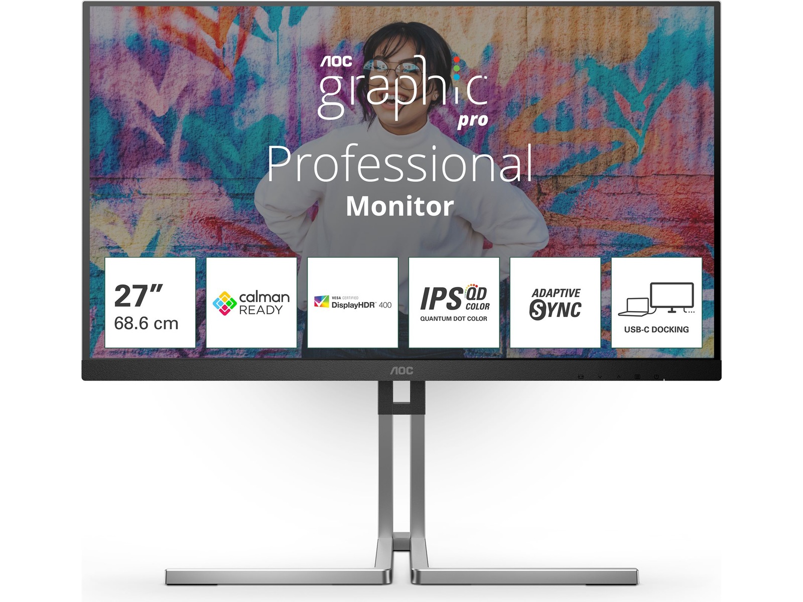AOC 27" skærm Graphic Pro Series Q27U3CV Skærme