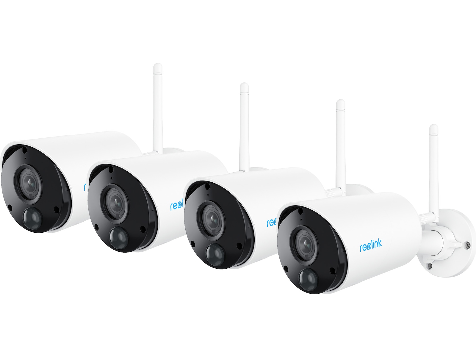 Reolink Argus Eco trådløst udendørs overvågningskamera 4-pack Overvågningskameraer