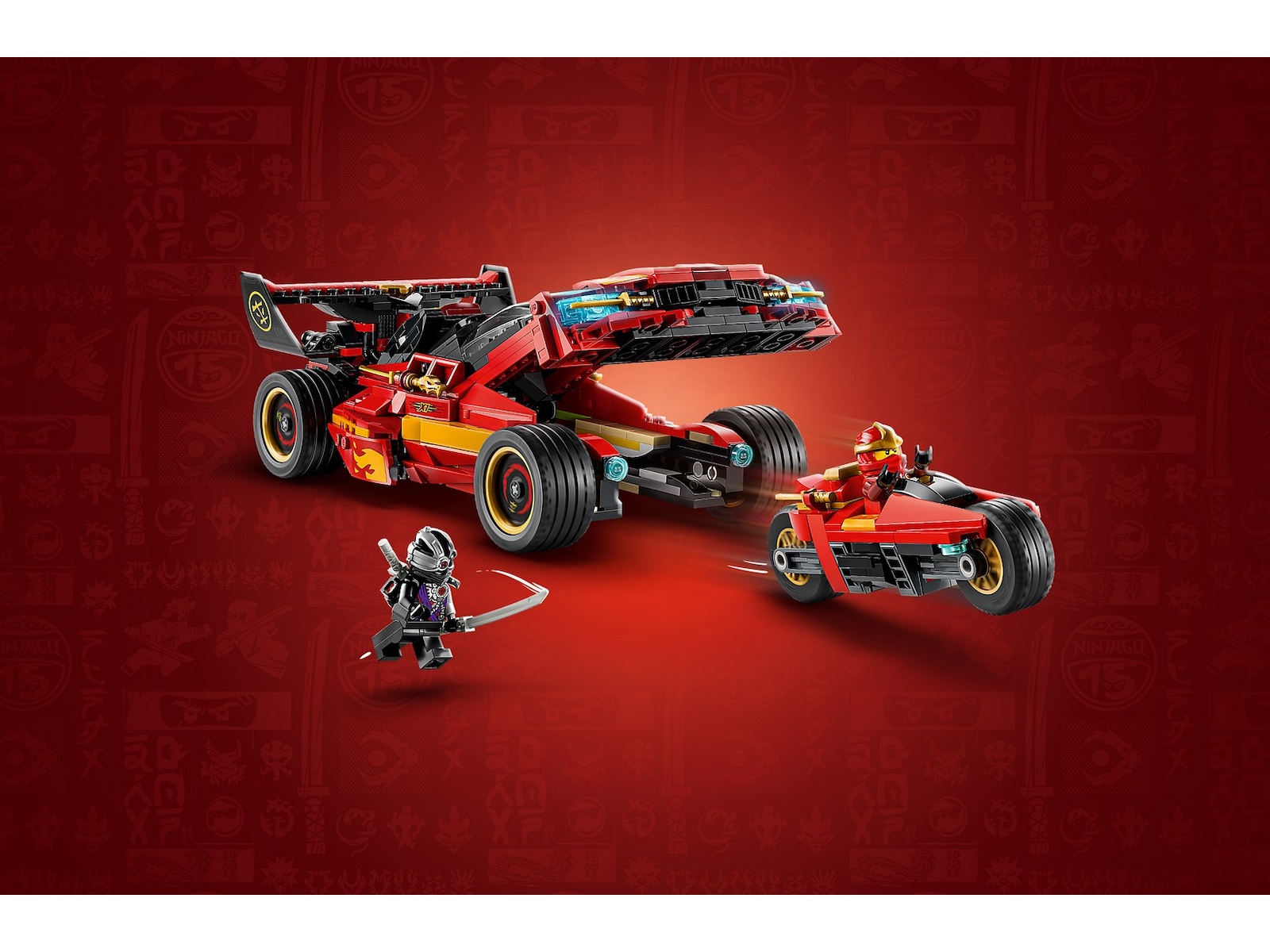 LEGO Ninjago 15-års jubilæumsudgaven af Kais X-1 ninjabil 71867 LEGO