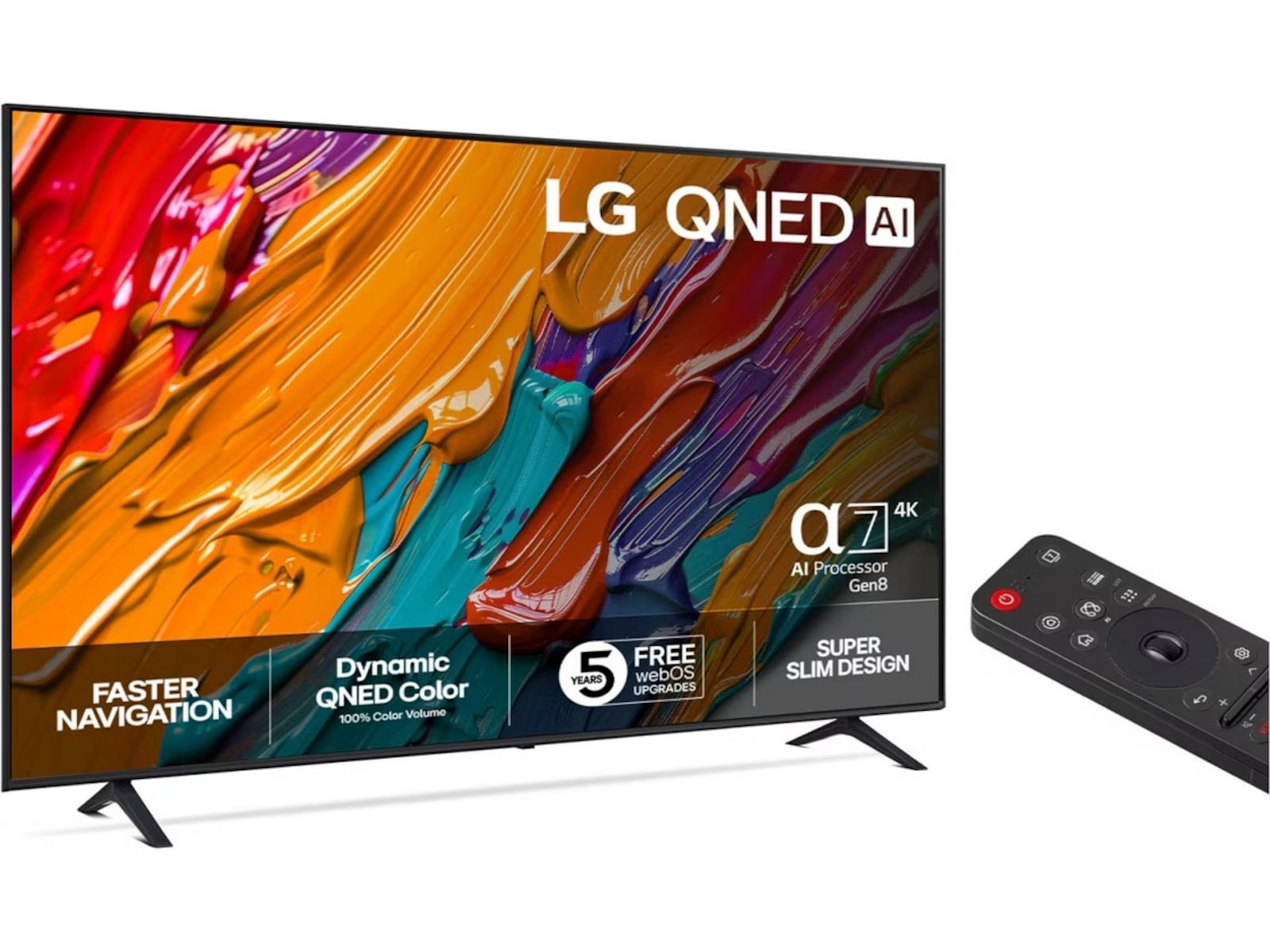 LG 75'' QNED7E AI 4k 75QNED7EA6B (2025) + soundbar 20 - 49 tommer TV