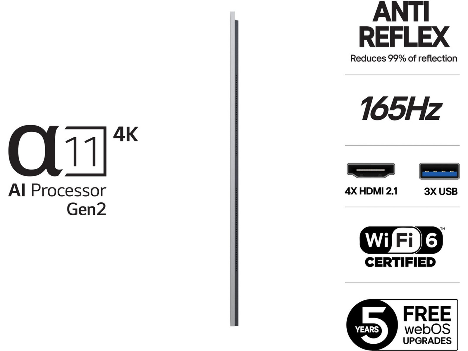LG 77" G5 AI 4K OLED Smart TV (2025) 20 - 49 tommer TV