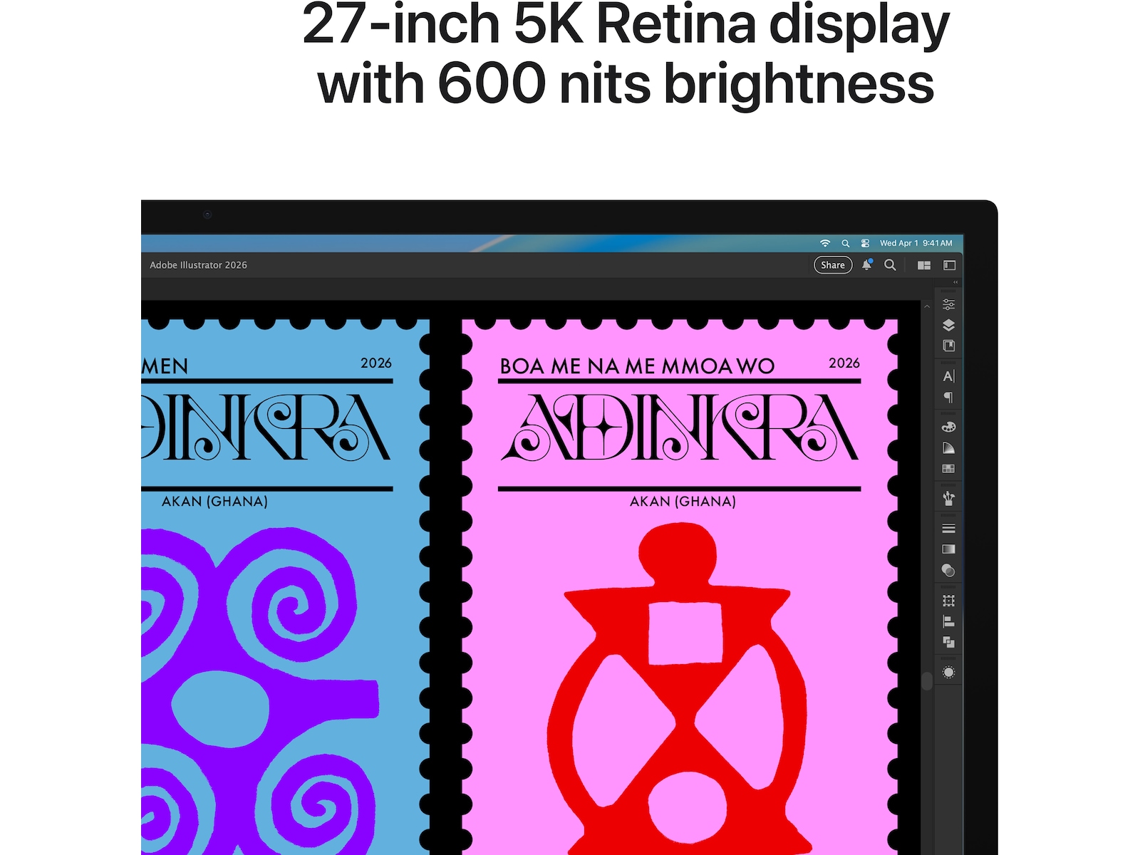Apple Studio Display (2026) Standardglas - stativ med vinkeljustering Skærme
