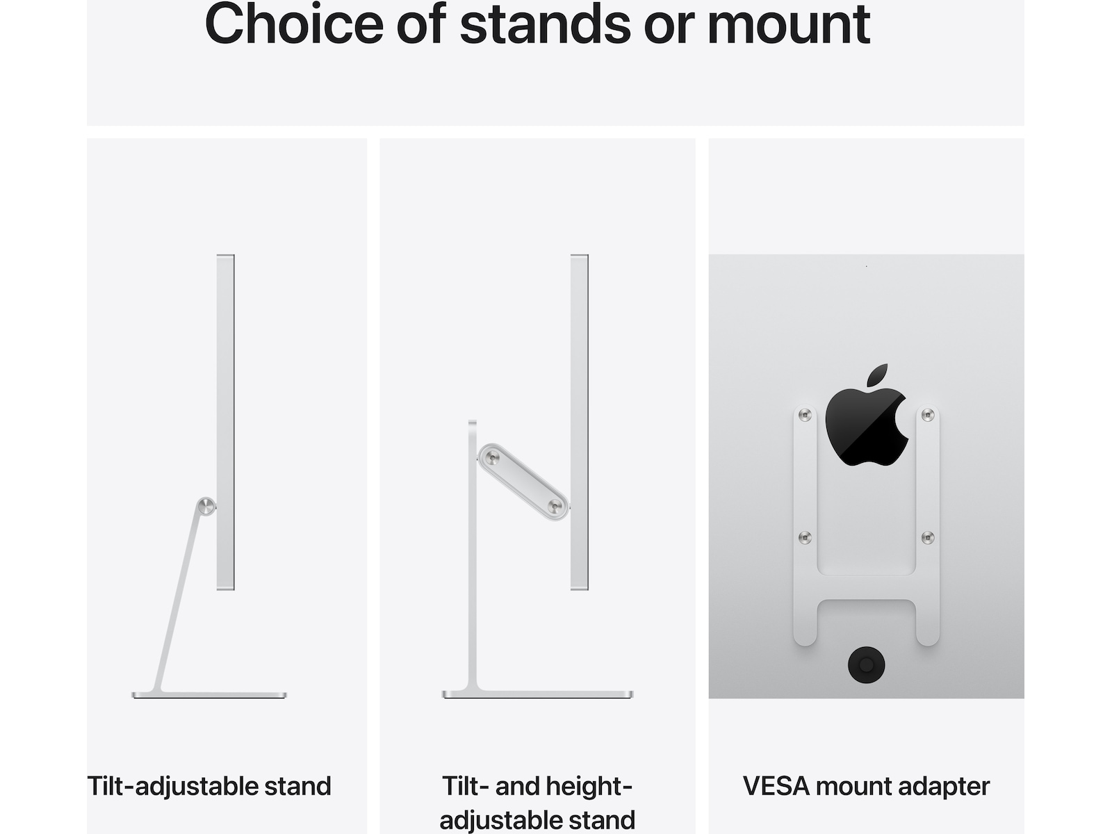 Apple Studio Display (2026) Standardglas - Vesa Mount Adapter (uden stativ) Skærme