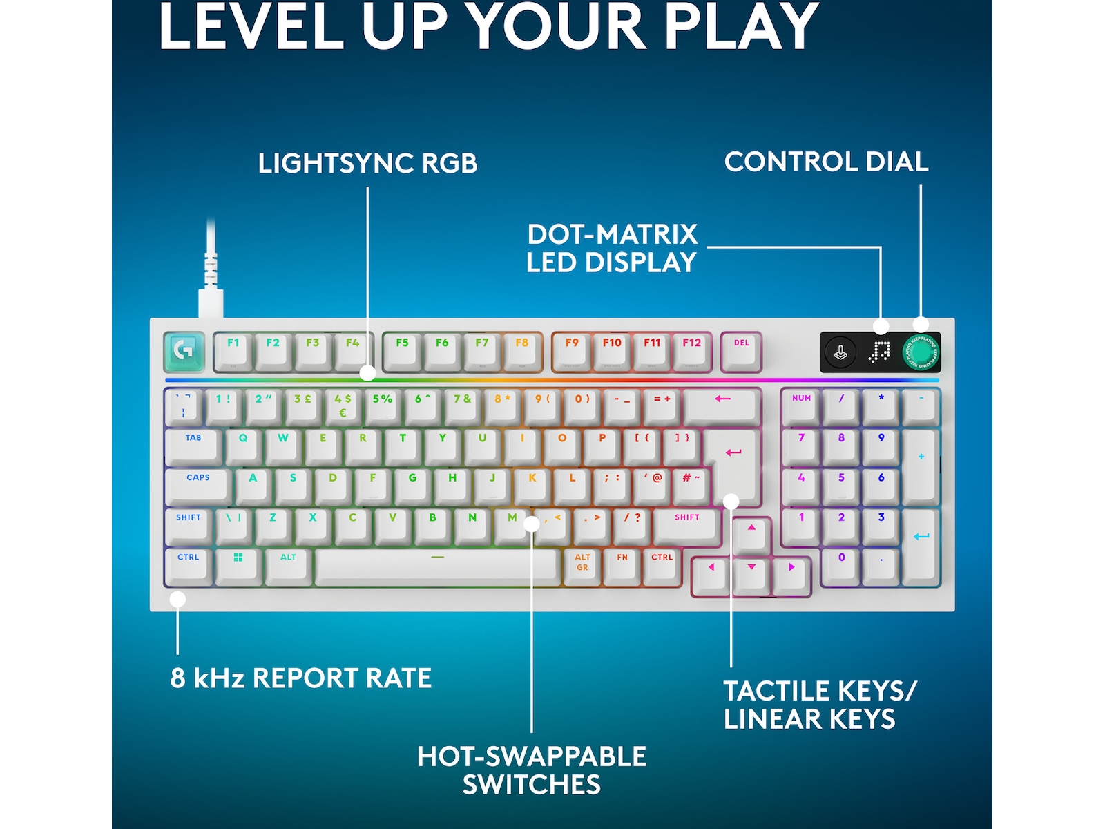 Logitech G316 X 98 spiltastatur Gamingkeyboard