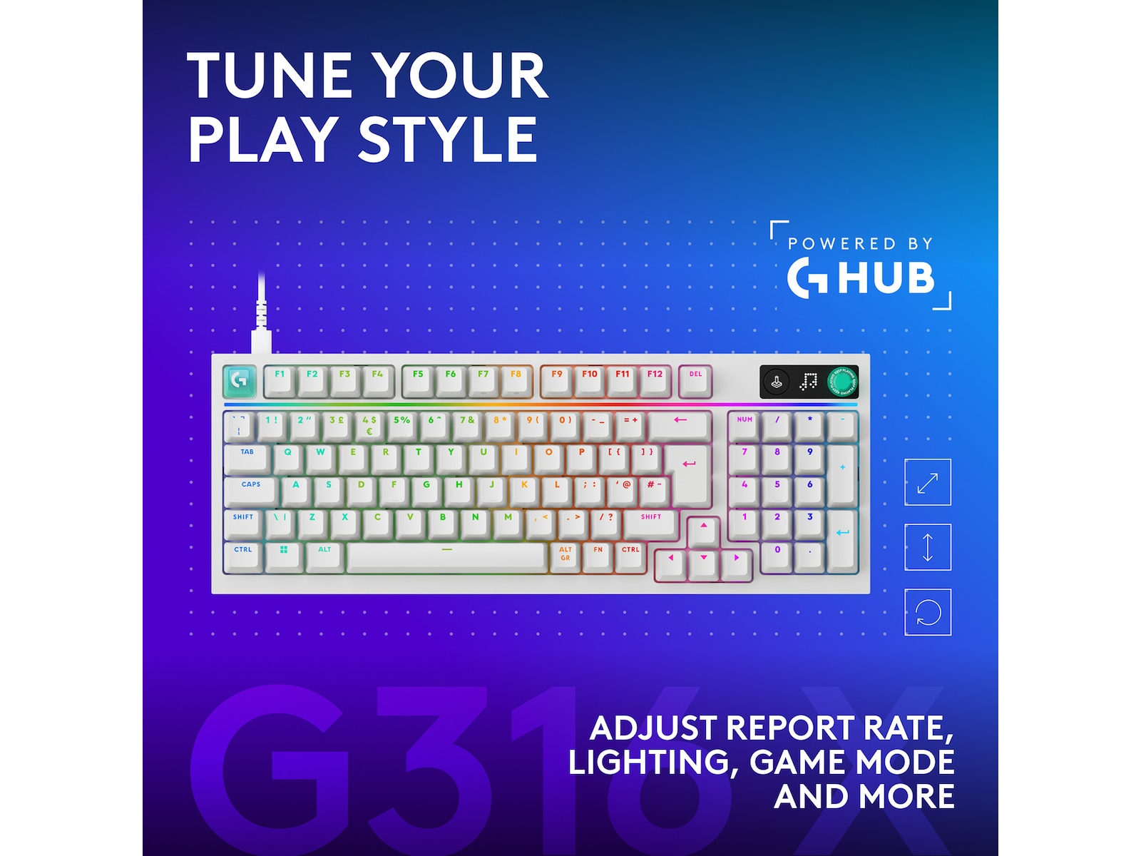 Logitech G316 X 98 spiltastatur Gamingkeyboard