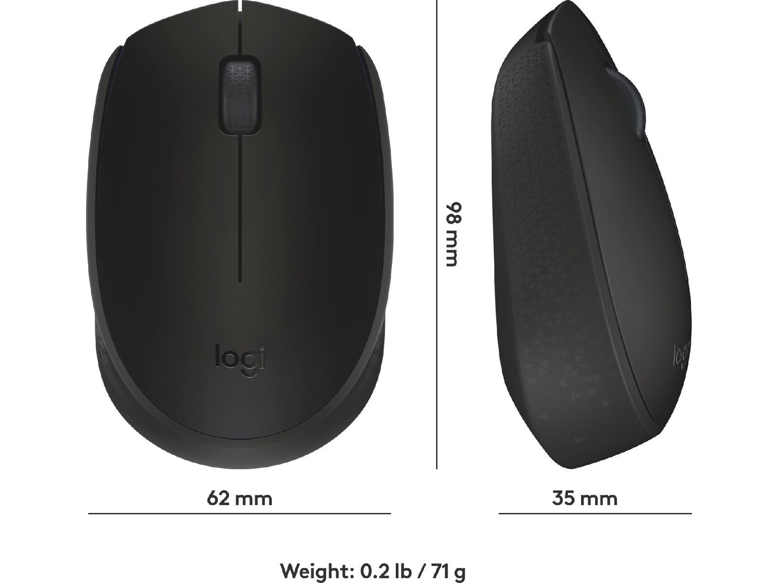 Logitech B170 Trådløs Mus Sort Mus