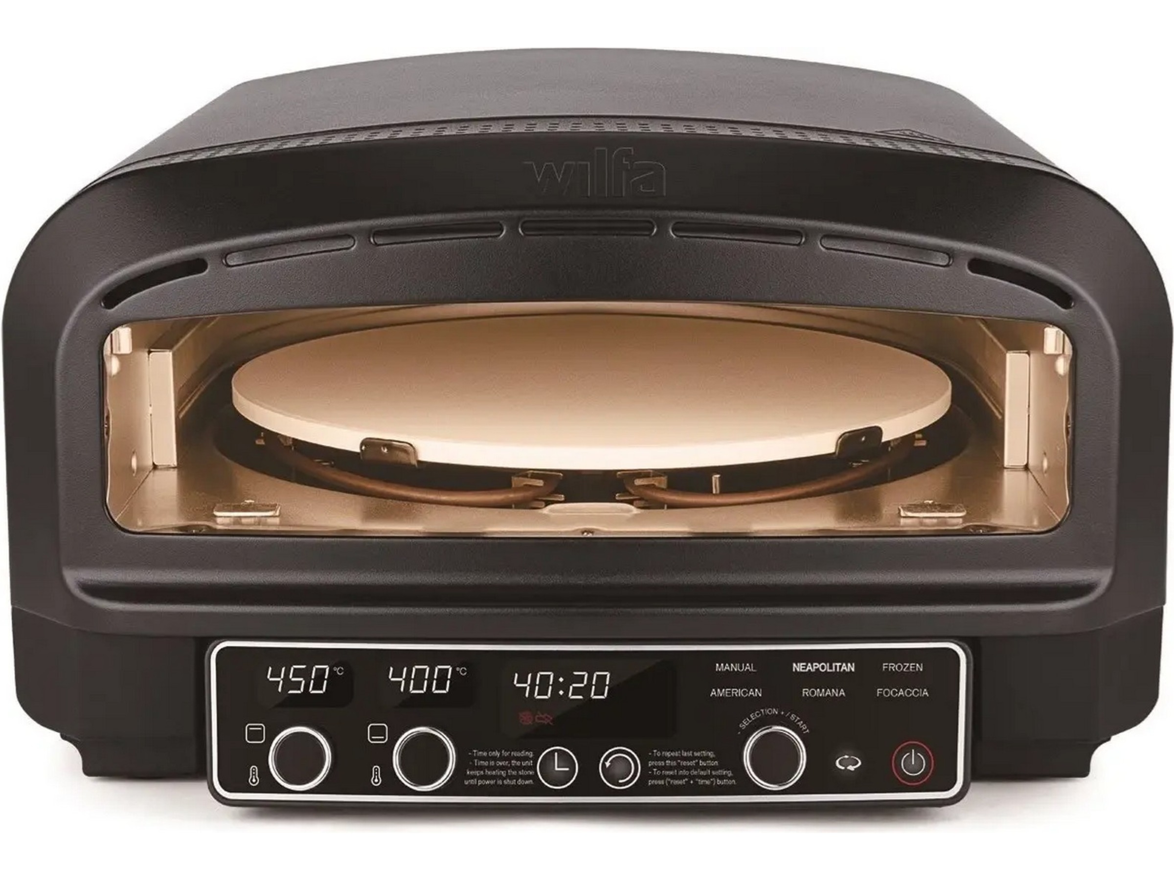 Wilfa P02DB-E2200 Elektrisk Pizzaovn Pizzaovne