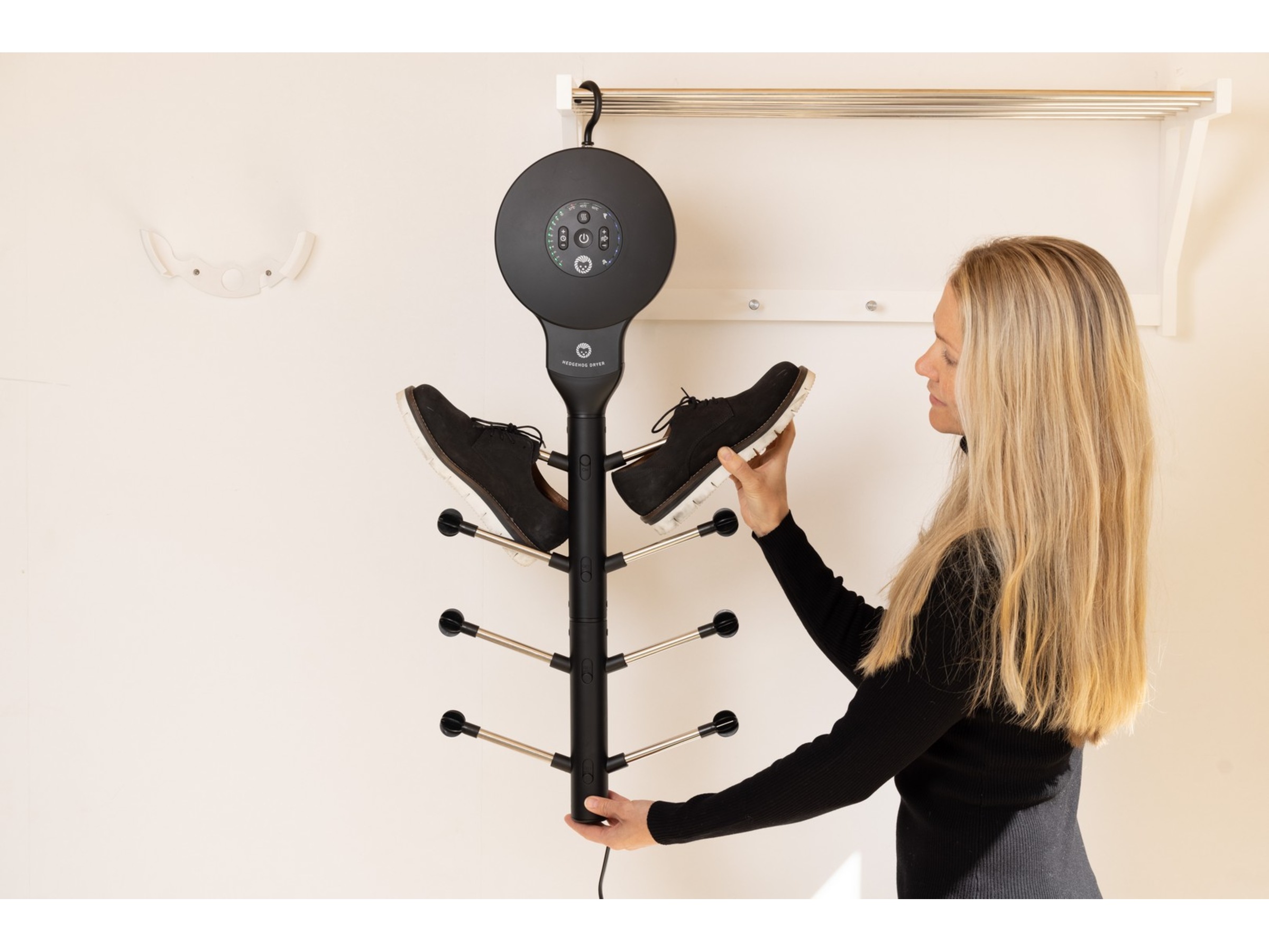 Hedgehog Hanger tørrestativ (sort) Skotørrere