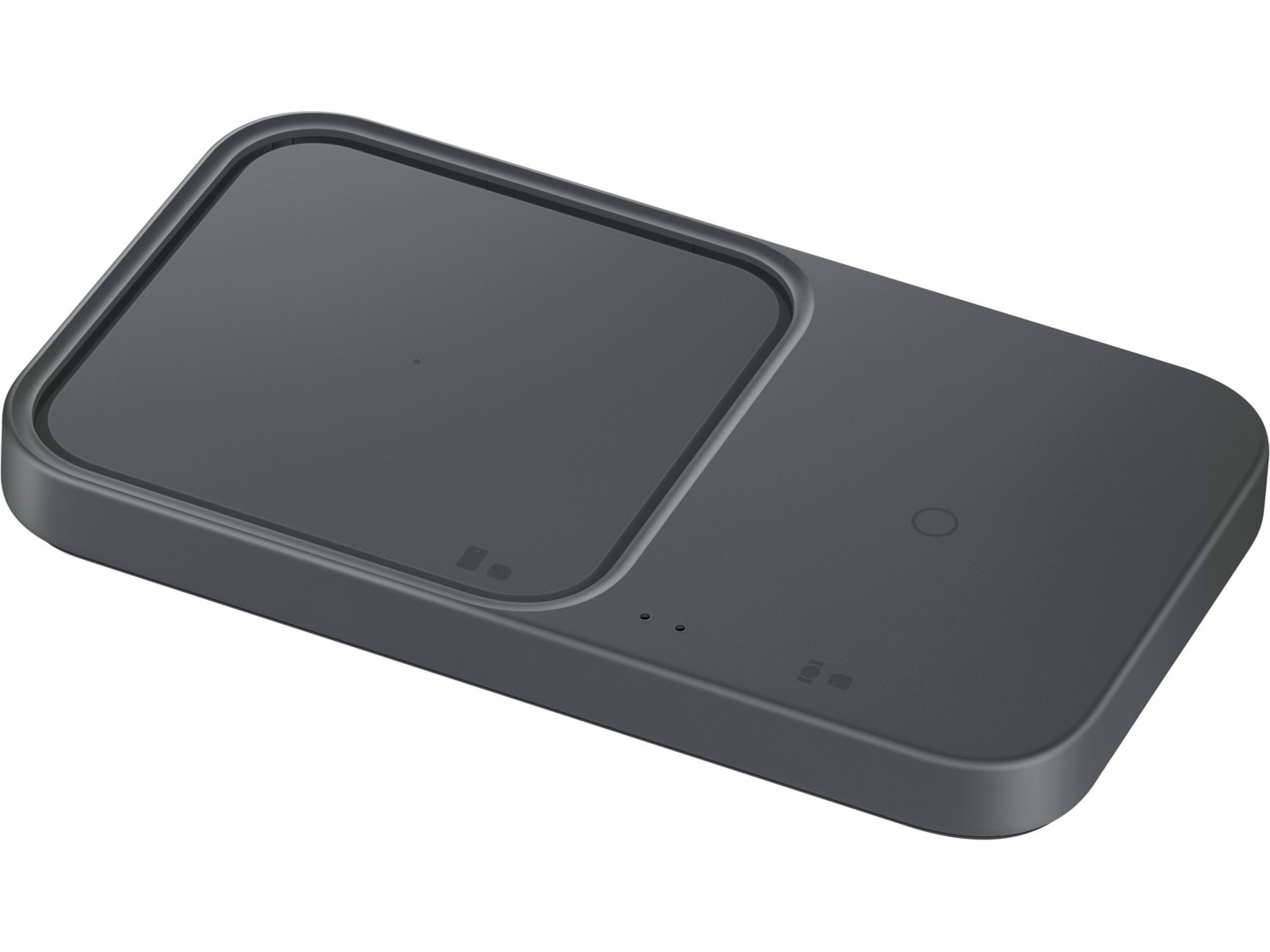 Trådløs oplader Duo med kabel (sort) Trådløs oplader