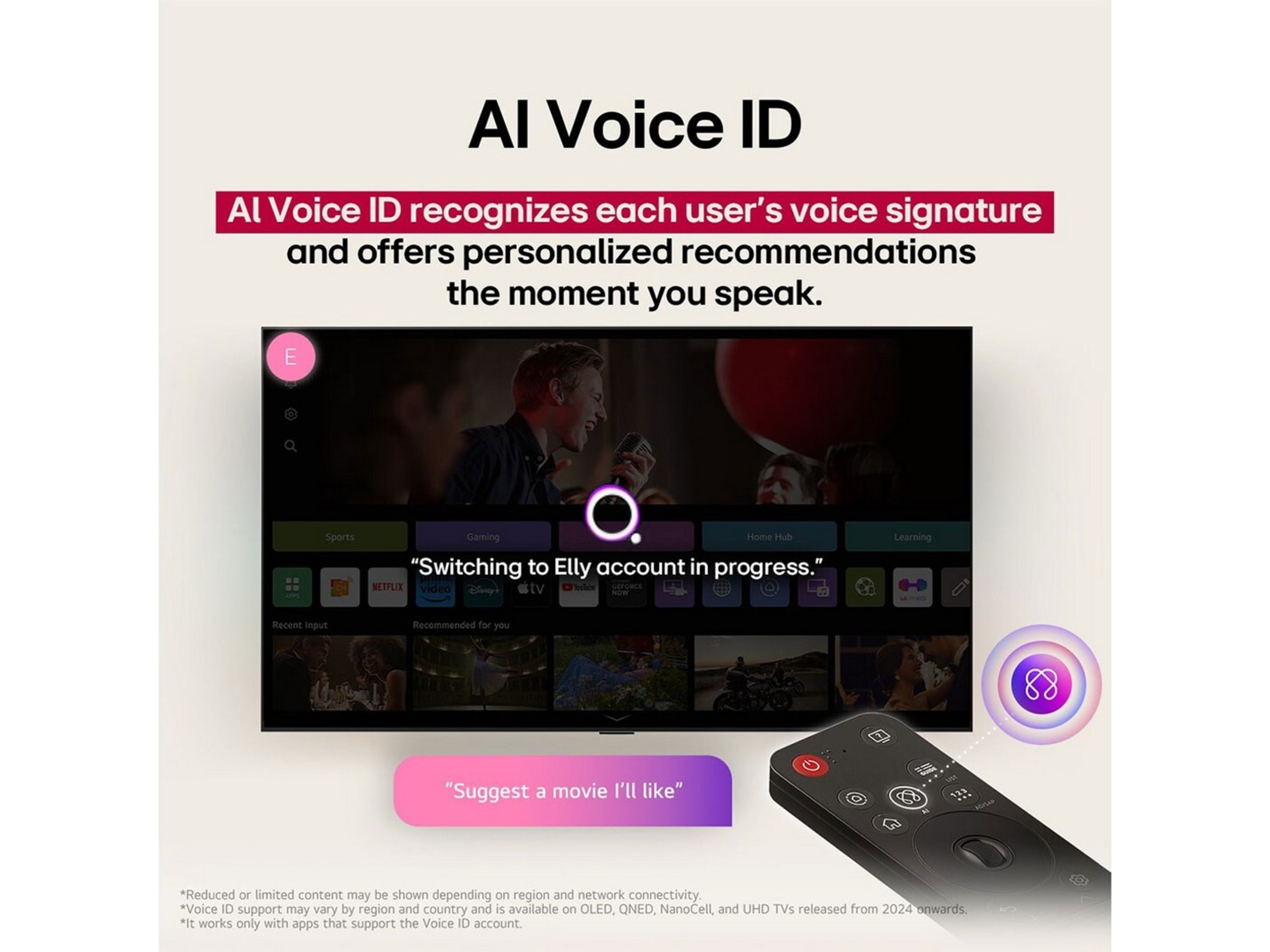 LG 86'' NANO81 NanoCell AI 4K Smart TV (2025) Over 80 tommer TV