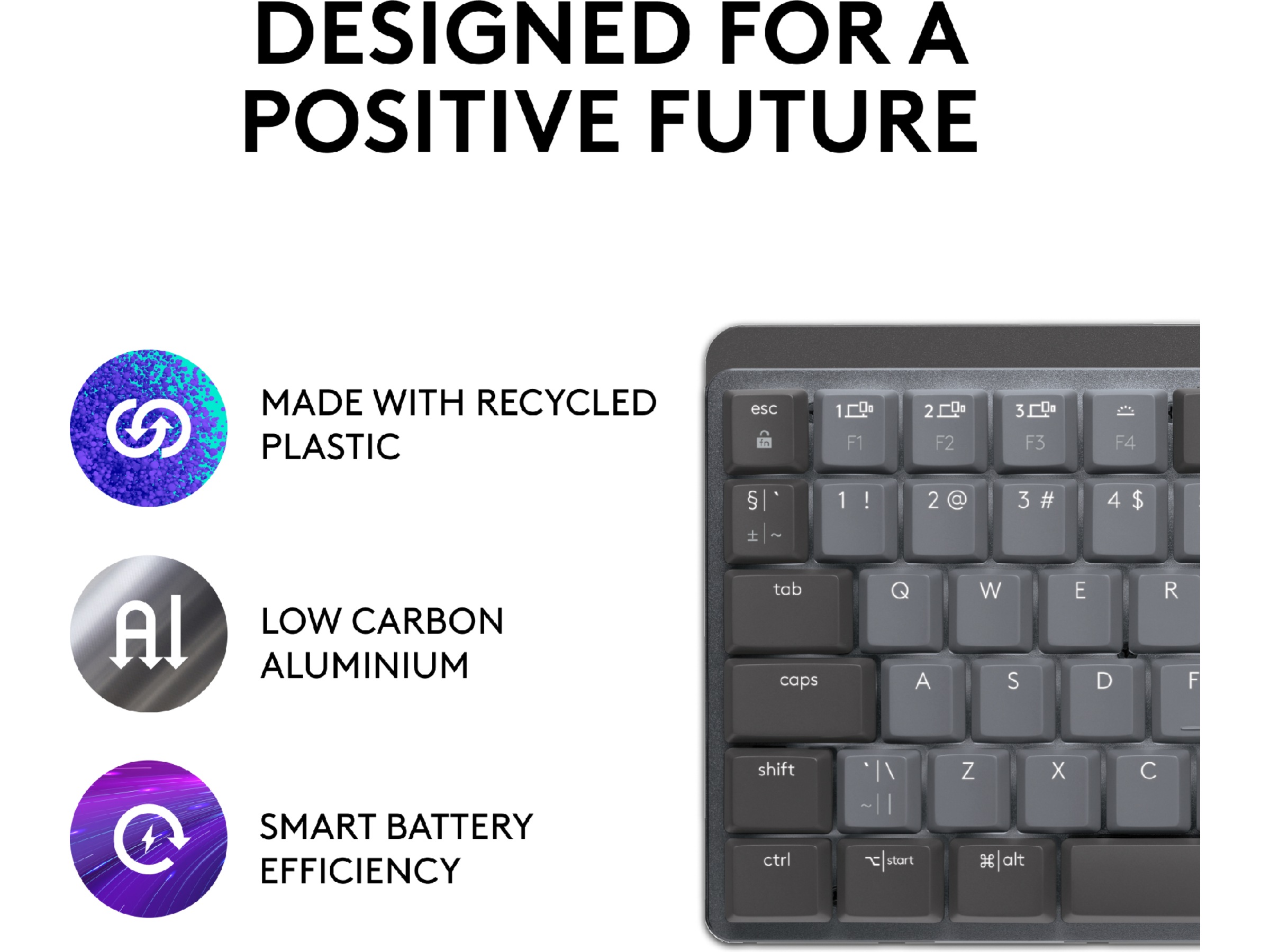 Logitech MX Mechanical Mini Minimalist Linear (graphite) Keyboards