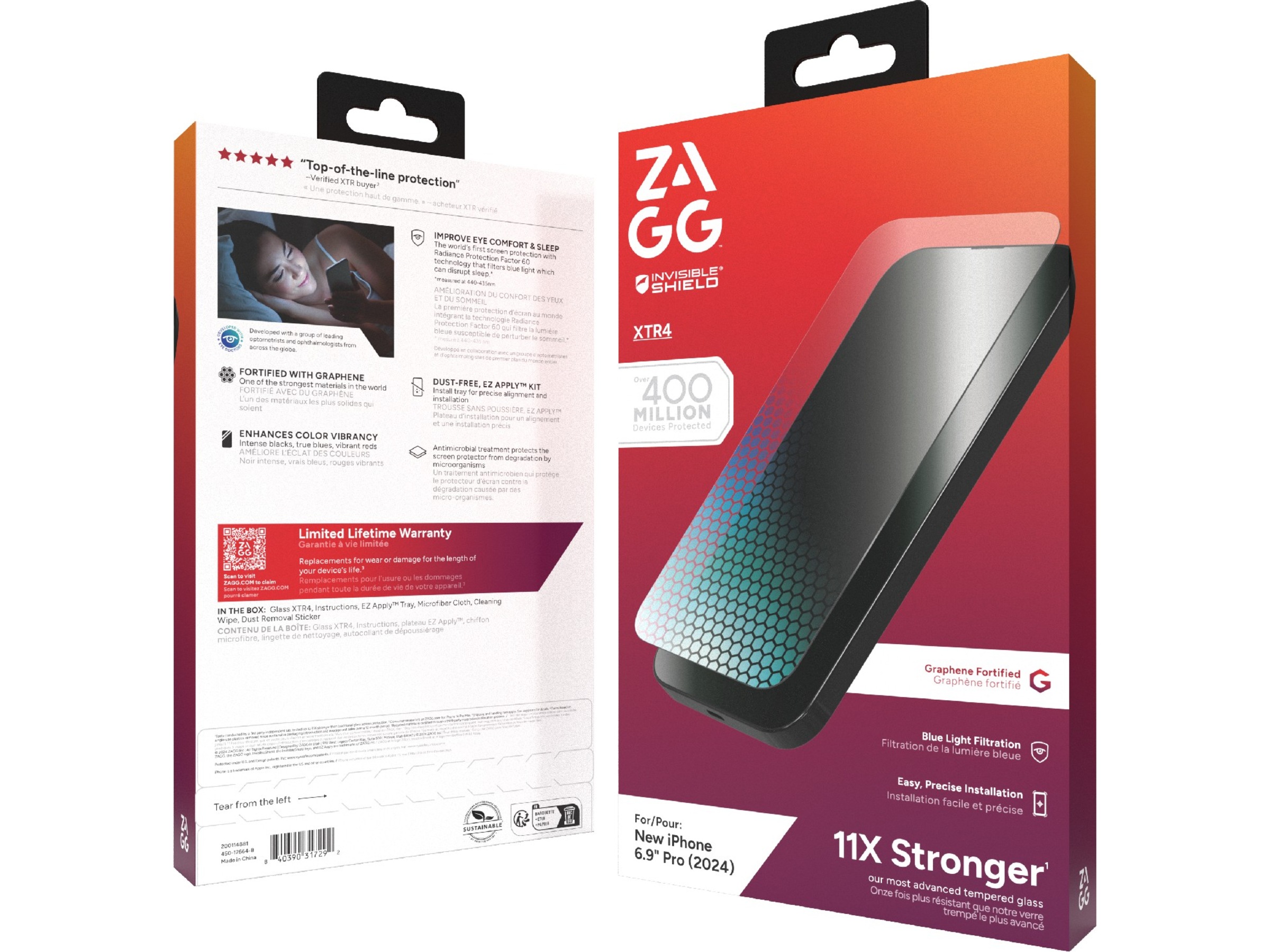 InvisibleShield Glass XTR4 iPhone 16 Pro Max Skærmbeskytter Skærmbeskyttelse mobiltelefon