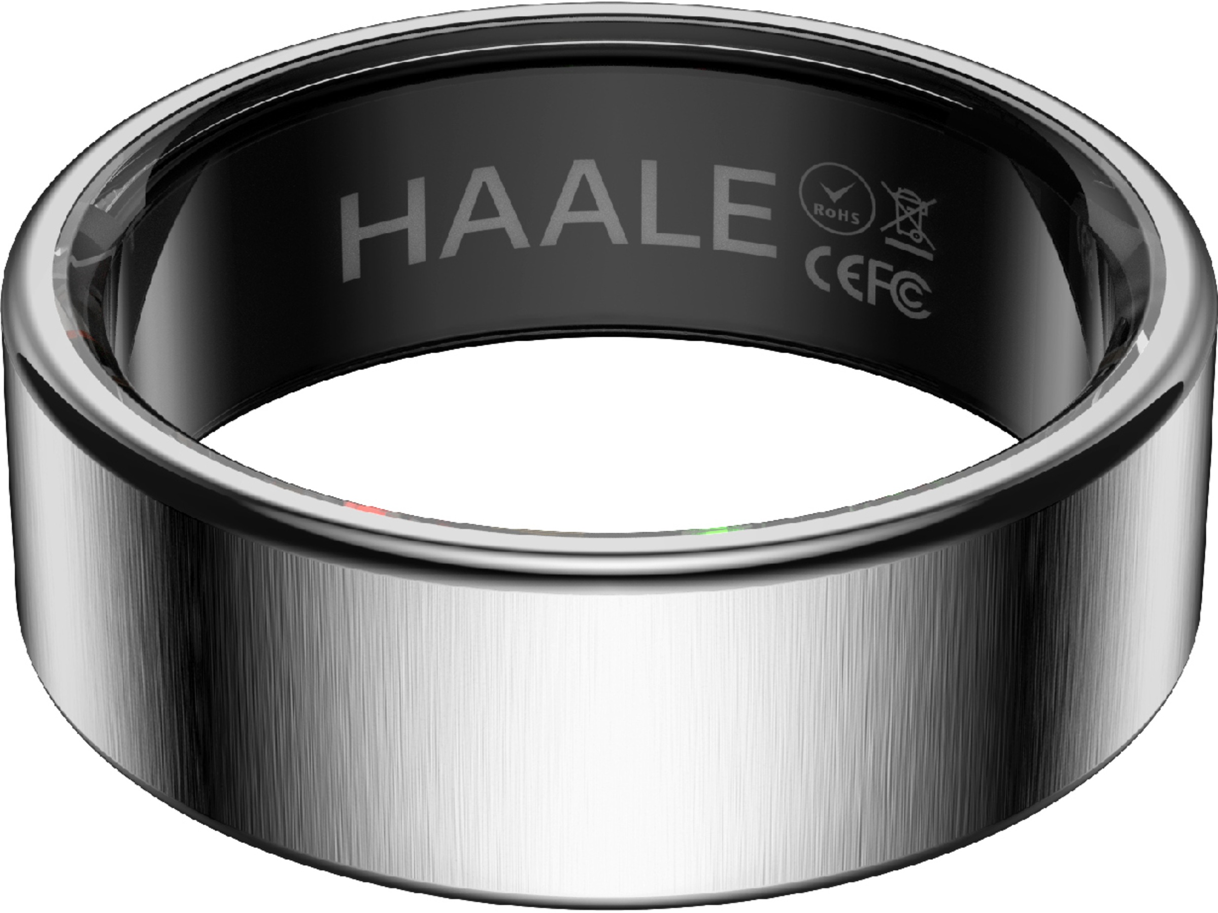 Haale II Smart Ring str. 8 (børstet sølv) Smart ring