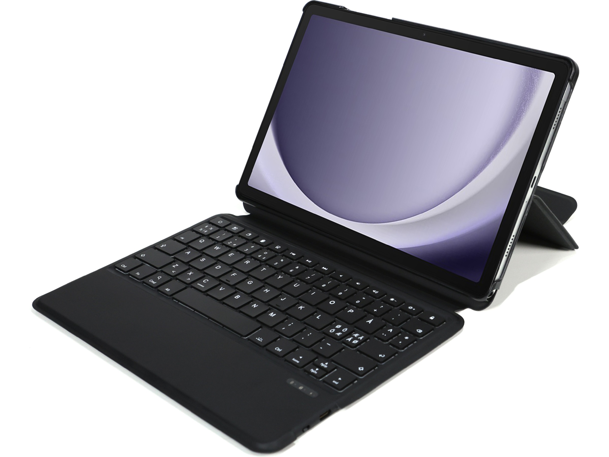 Gre8t Galaxy Tab A9+ tastaturcover (sort) Tastatur og stylus