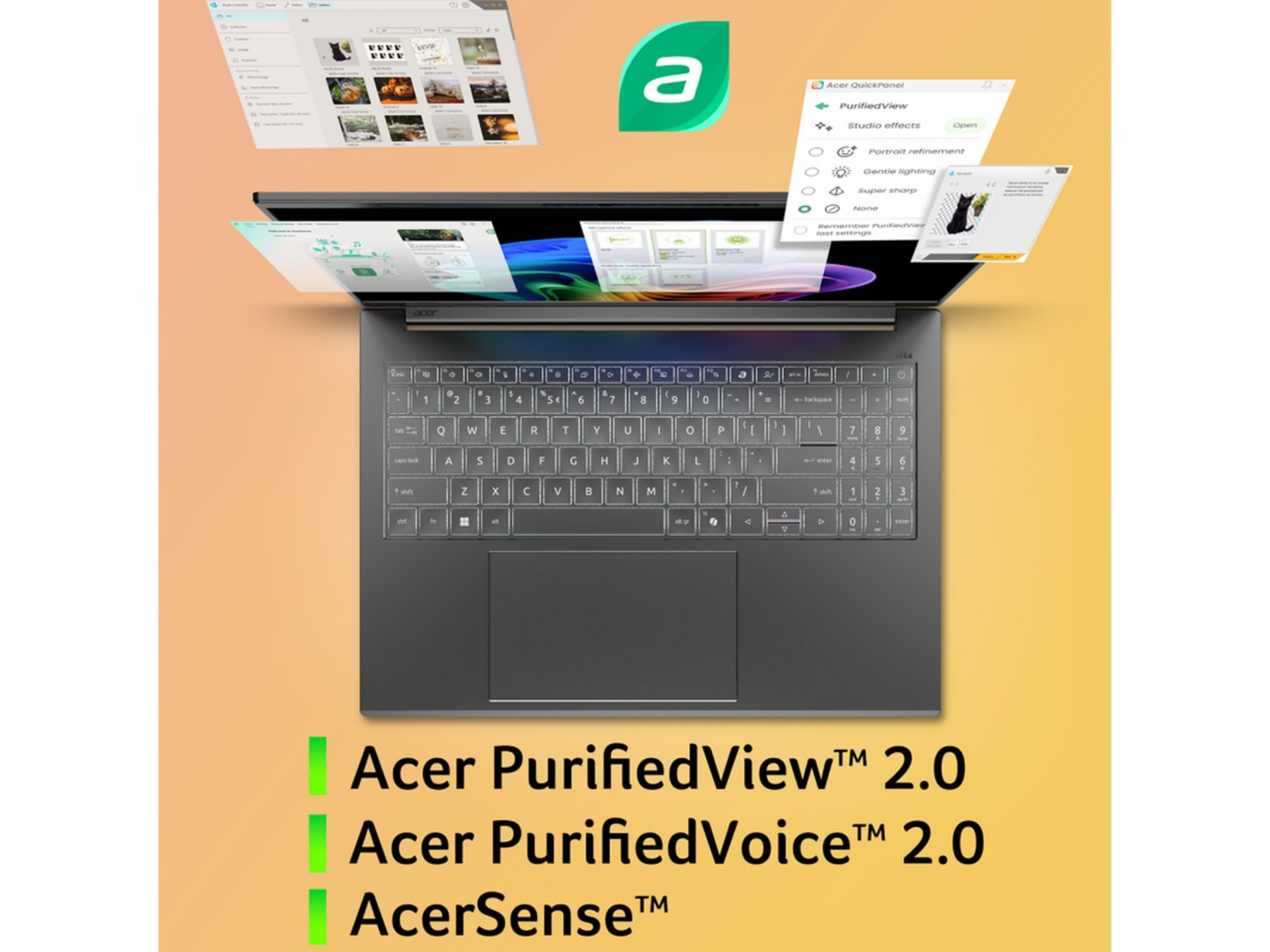 Acer Aspire 16 AI 16" OLED WUXGA+ Copilot+ PC PC - Bærbar / laptop