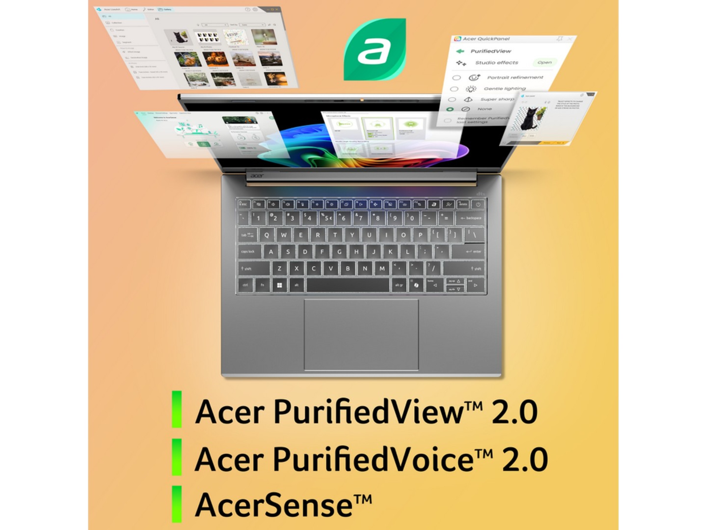 Acer Aspire 14 AI 14" WUXGA OLED Copilot+ PC PC - Bærbar / laptop