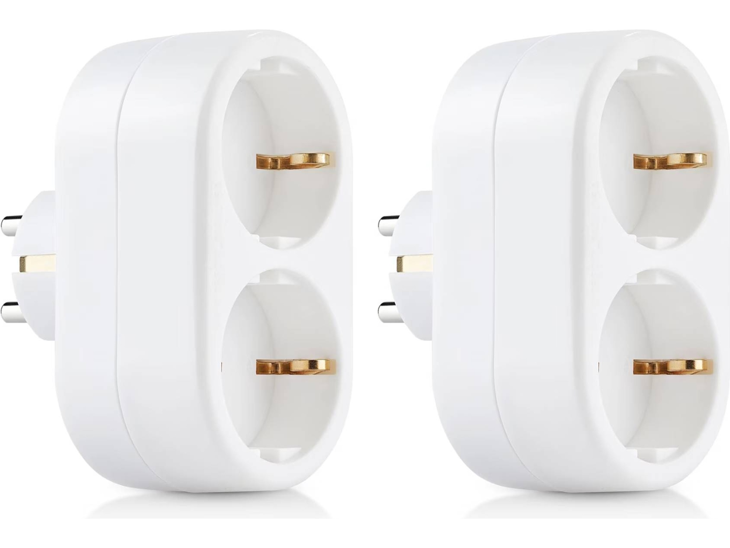 ON stikkontakt med to udtag 2-pak Forlængerkabel & strømskinne