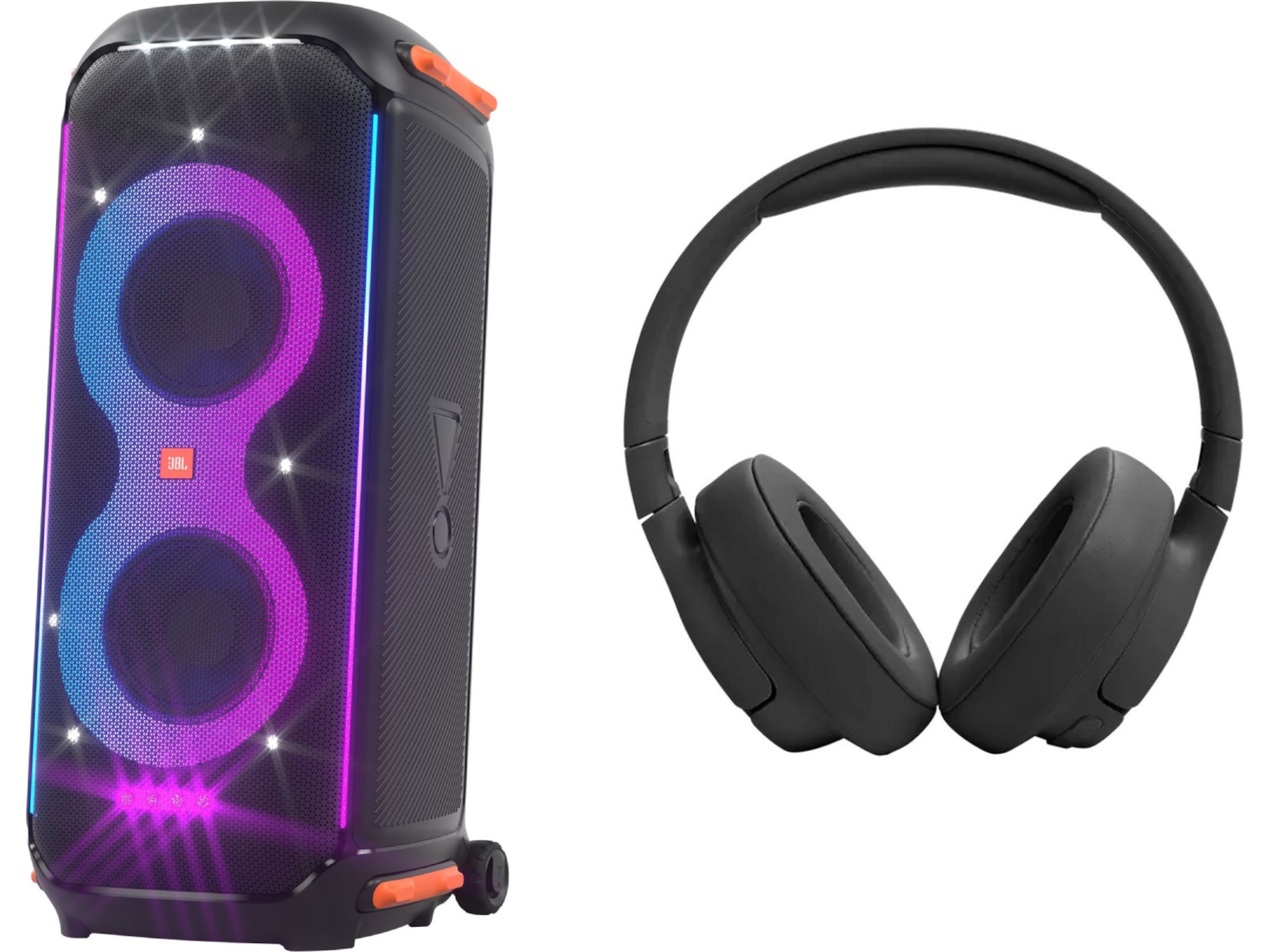 JBL Tune 720BT hovedtelefoner over-ear (sort) + JBL Partybox 710 Høretelefoner