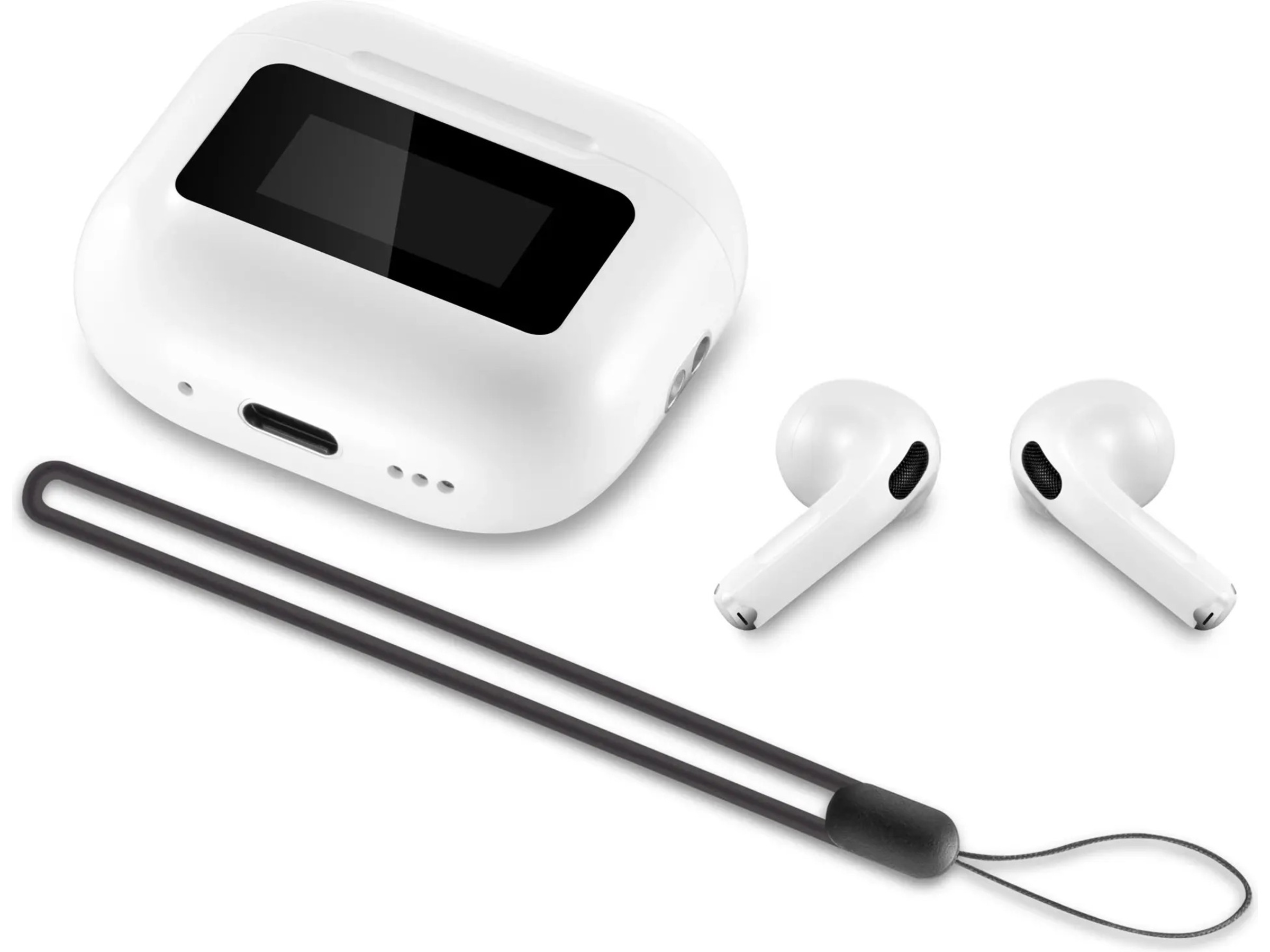 Andersson TWP-D2500 trådlösa hörlurar (vita) In-ear høretelefoner