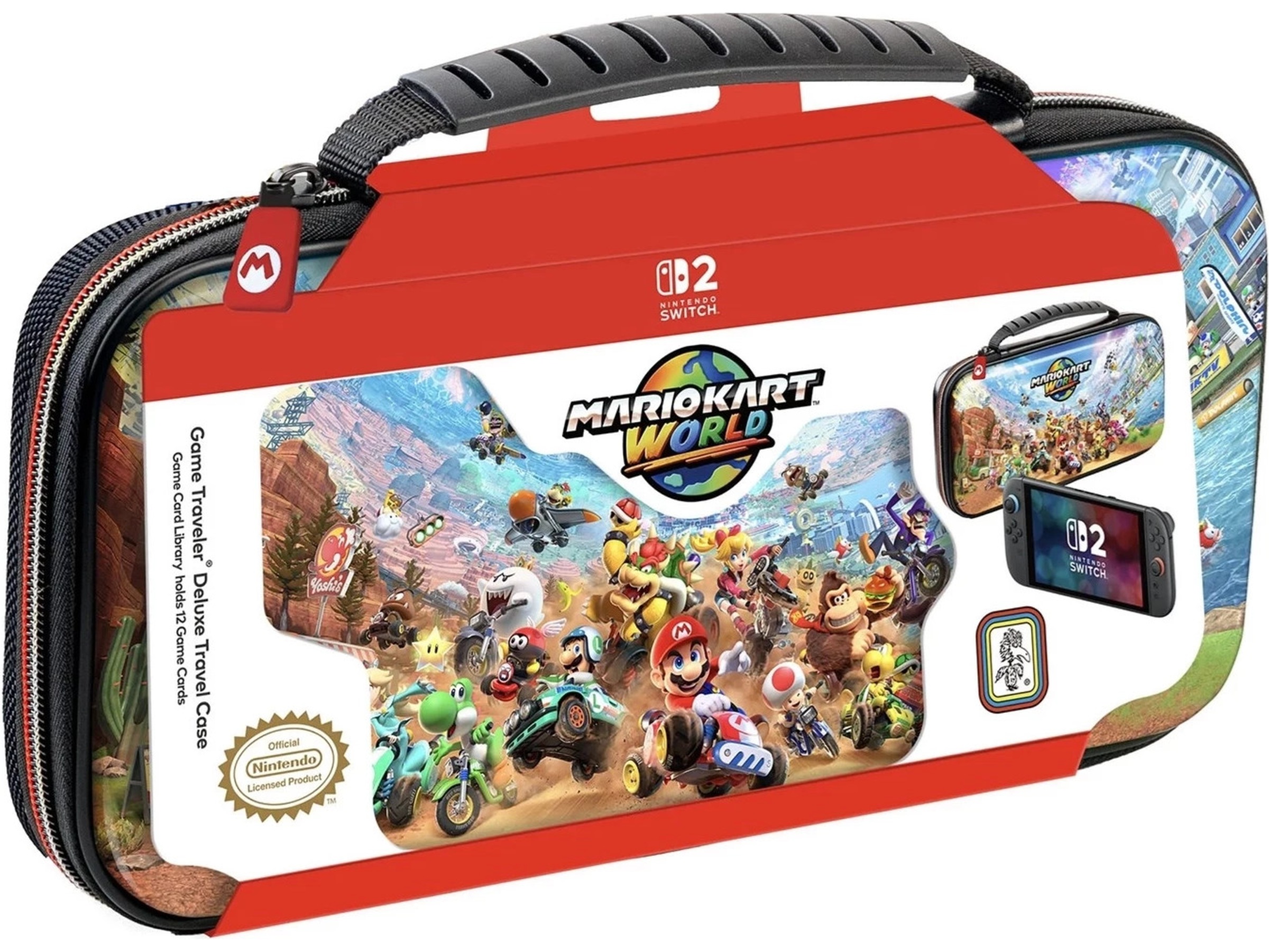 NS2 Deluxe Travel Case NS212 (Mario Kart World) Tilbehør til spilkonsoller