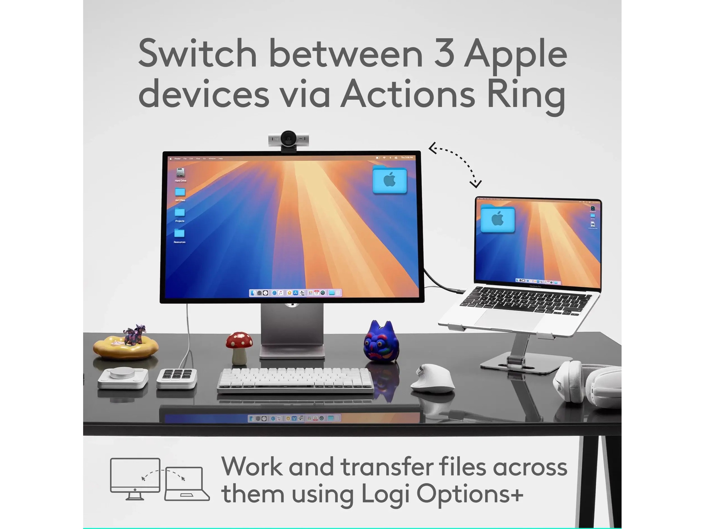 Logitech MX Master 4 för Mac Trådlös Mus (vit silver) Mus