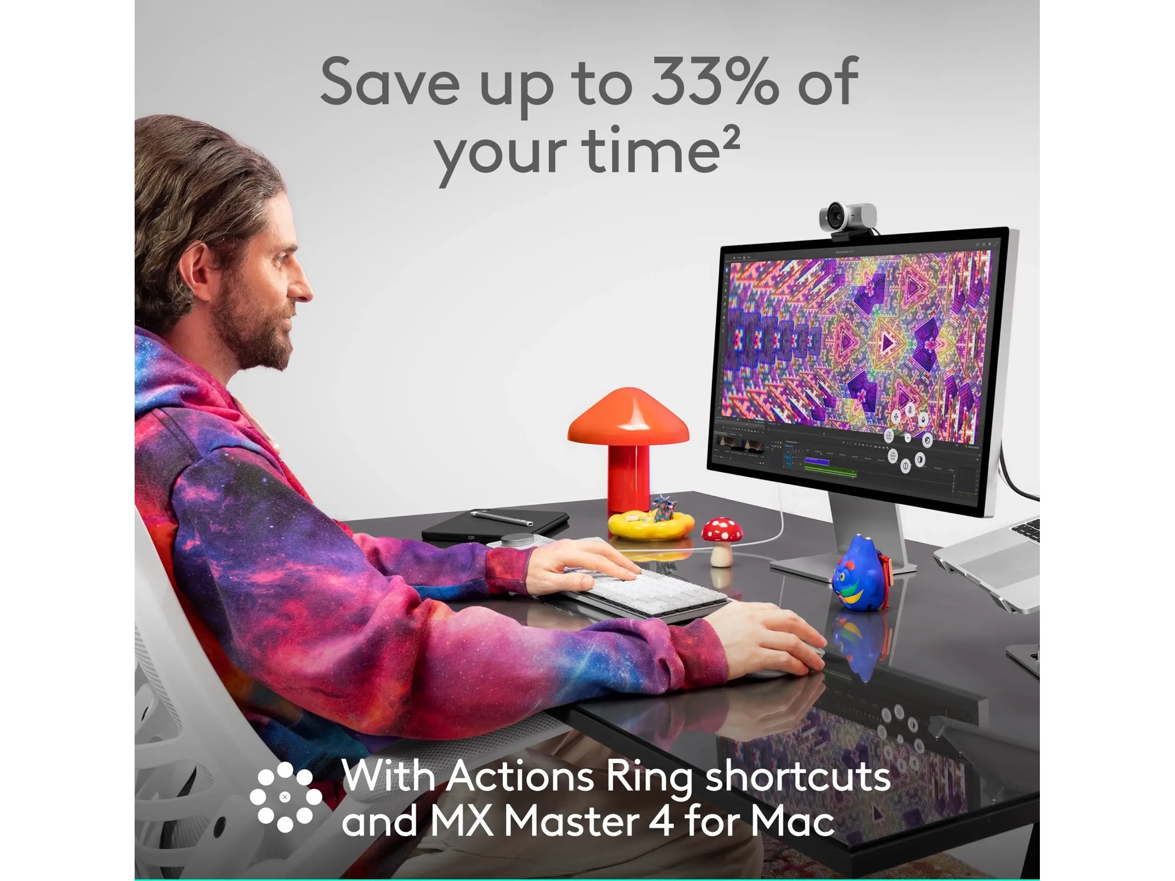 Logitech MX Master 4 för Mac Trådlös Mus (vit silver) Mus