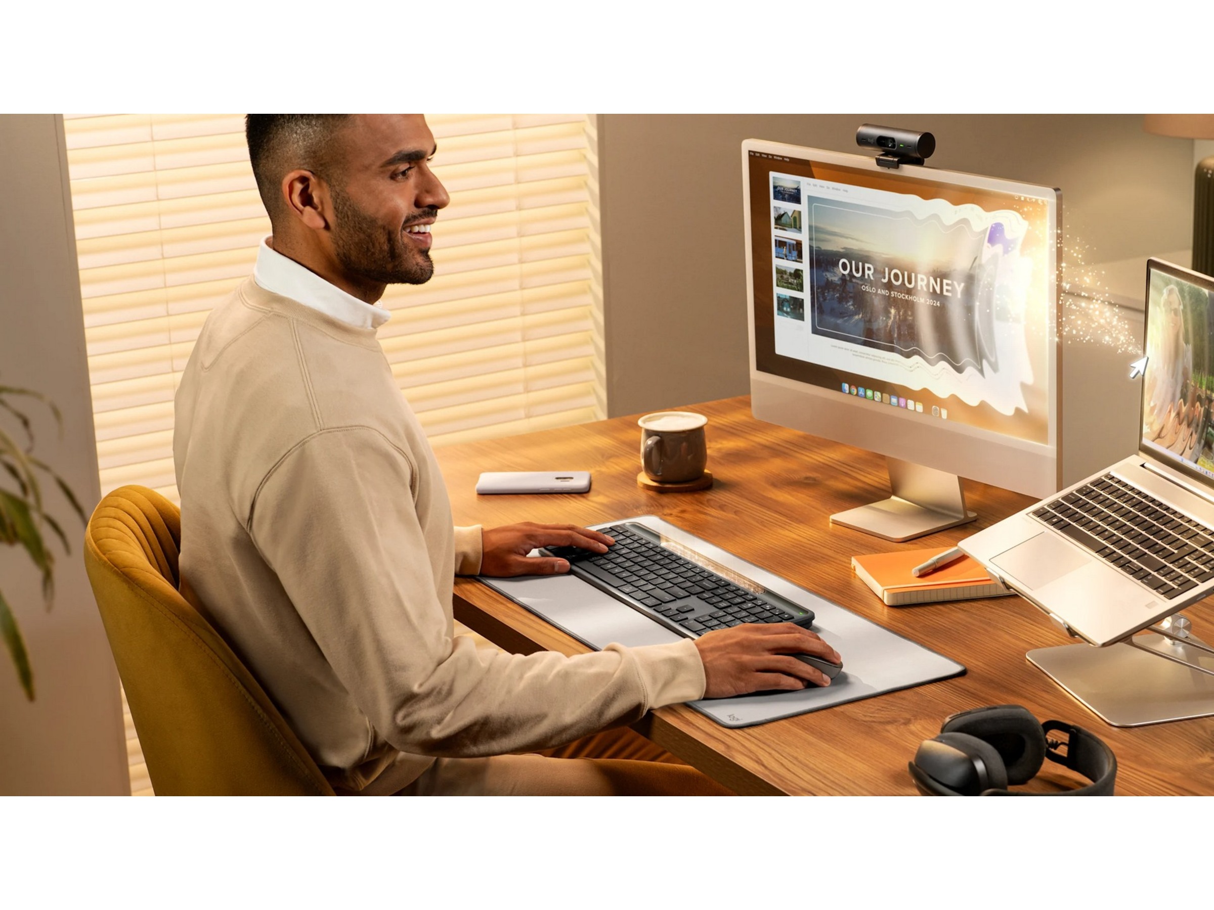 Logitech Signature Slim Solar+ Trådløst Tastatur K980 (grafitgrå) Keyboards