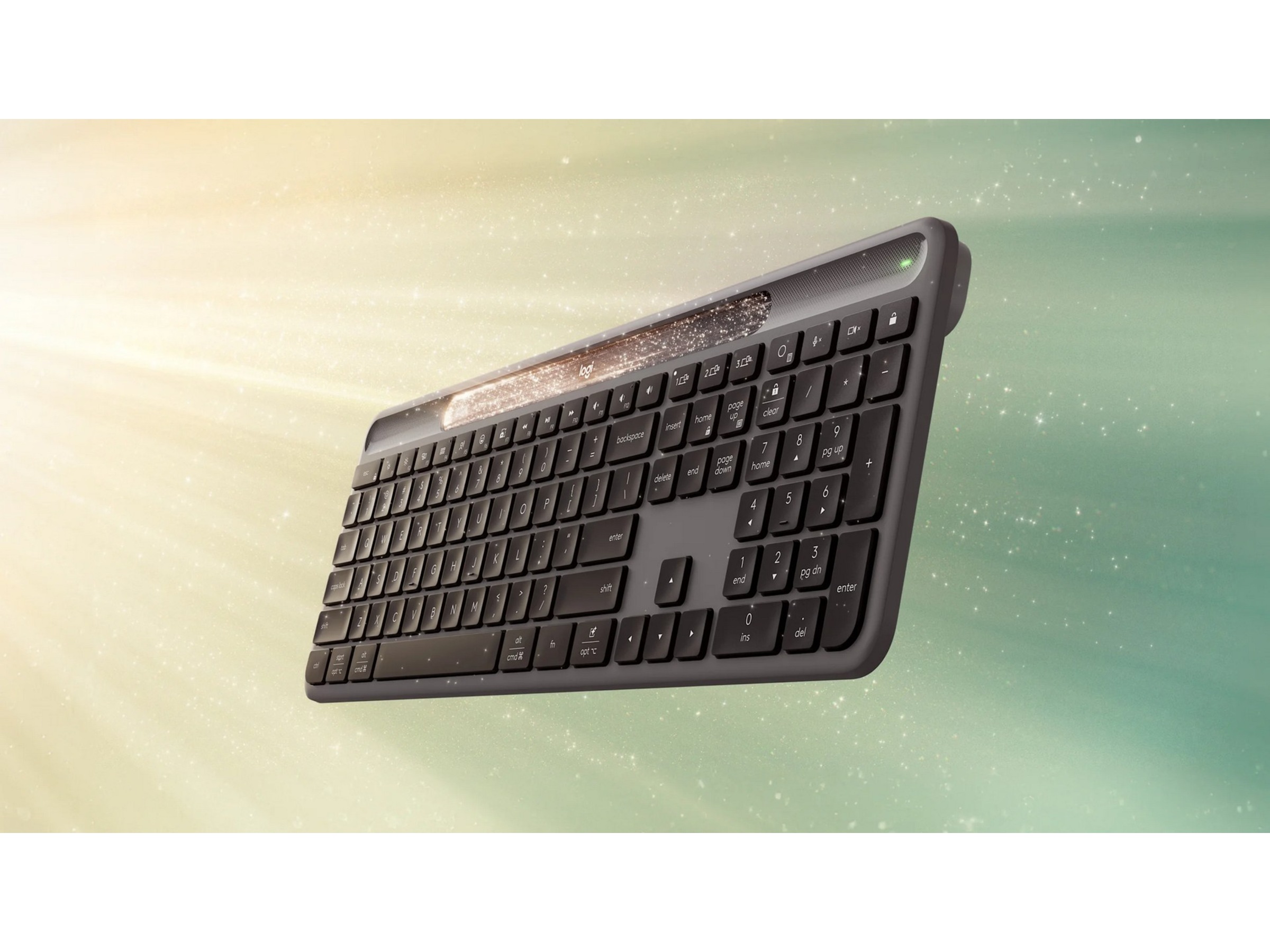 Logitech Signature Slim Solar+ Trådløst Tastatur K980 (grafitgrå) Keyboards