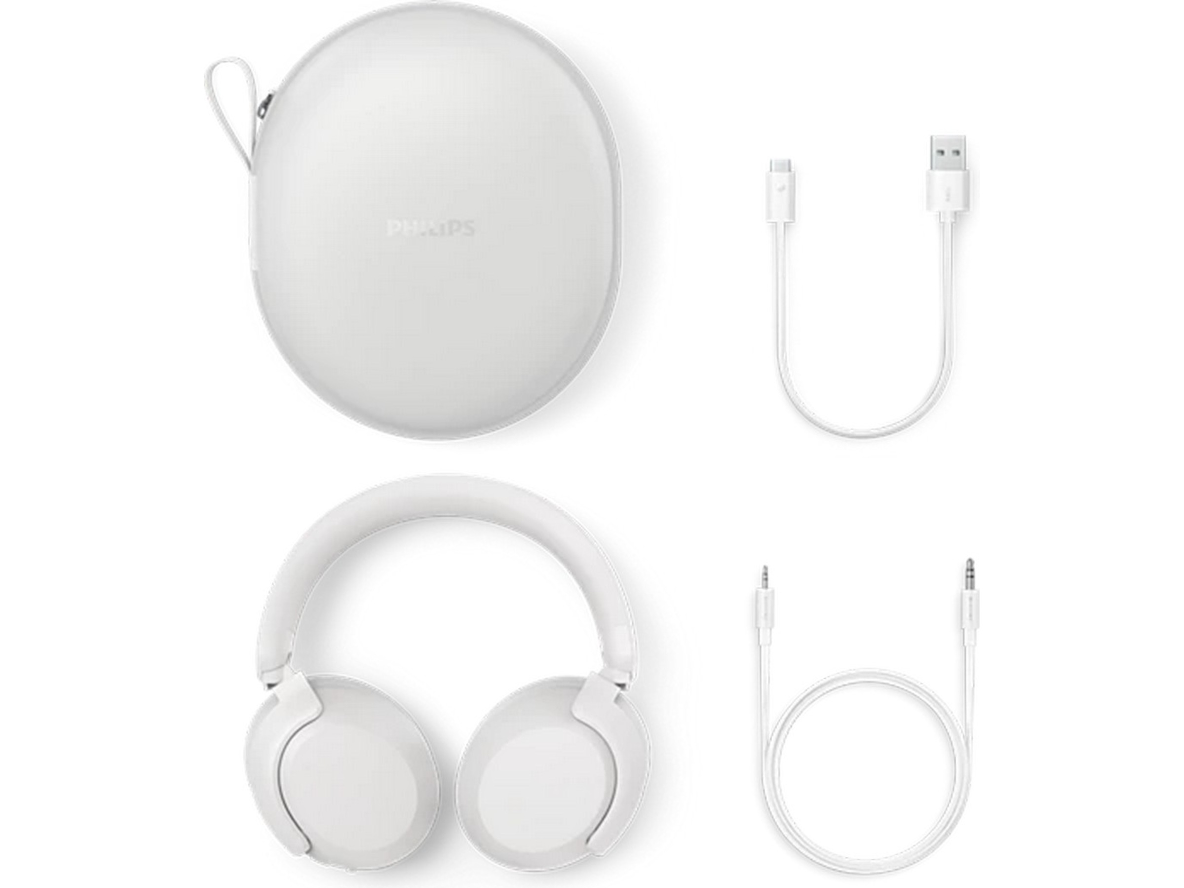 Philips TAH8000E trådløse hovedtelefoner, over-ear (hvid) Høretelefoner