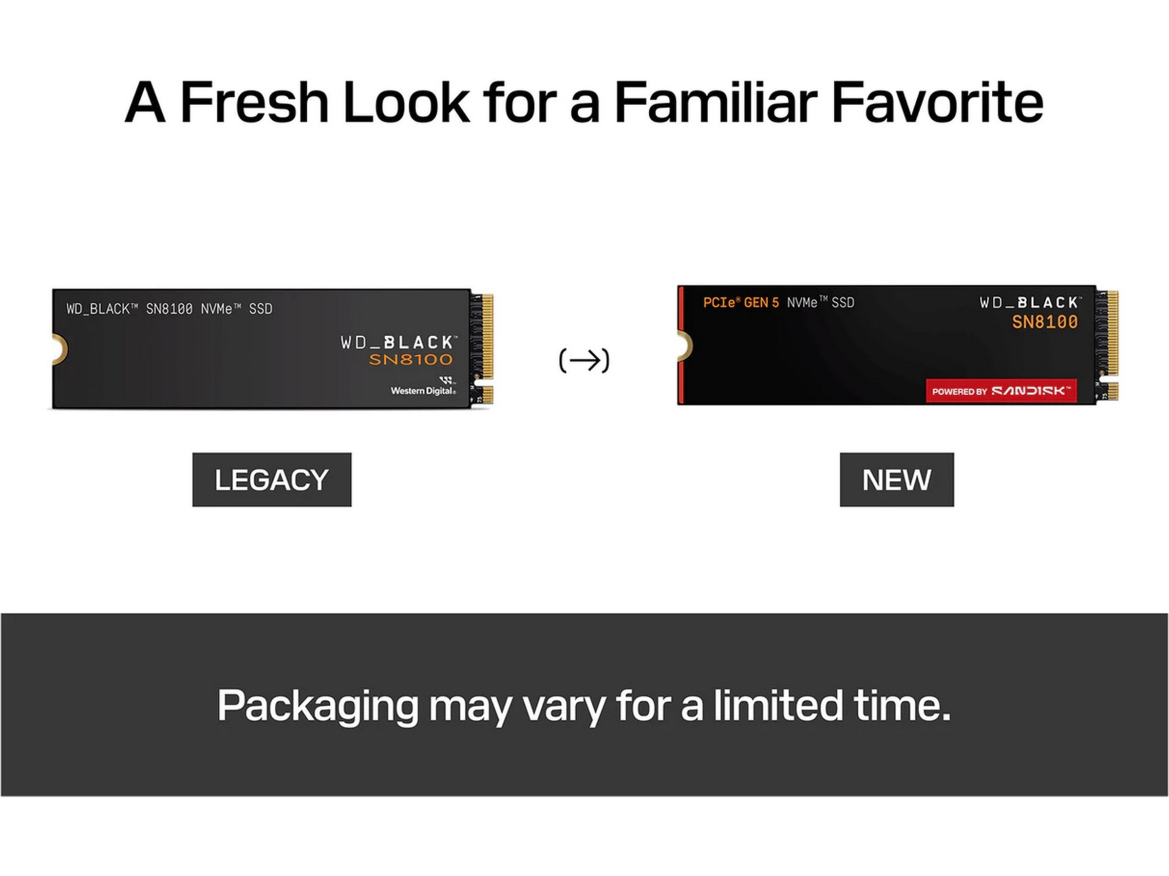 Sandisk WD_Black SN8100 NVMe SSD 1TB SSD M.2