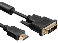HDMI til DVI kabel 3m (sort) Monitor