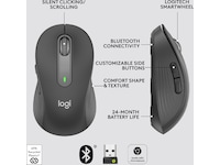 Logitech Signature M650 Large  trådløs mus grafitgrå Mus