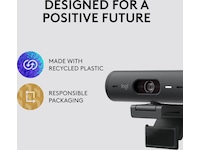 Logitech Brio 500 webcam (graphite) Webkameraer