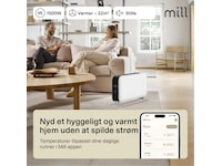 Mill Max WiFi gulvovn 1500W (hvid) Radiatorer