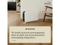 Mill Max WiFi gulvovn 1500W (hvid) Radiatorer