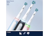 Oral-B iO 3 Elektriske tandbørster 2pk (sort & blå) Elektriske tandbørster