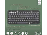 Pebble Keys 2 K380s (sort) Keyboards