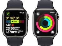 Apple Watch Series 9 GPS + LTE 41mm Rustfrit stål (grafitgrå) Smartwatches