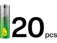 GP Super Alkaline AA/LR6 batteri, 20-pk Generelle batterier