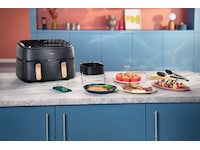 Philips dual basket airfryer 9L NA352/00 (grå/kobber) Airfryer