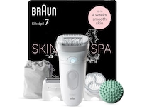 Braun Silk-épil 7 SkinSpa SE7-081 Epilator (hvid/sølv) Epilator & IPL-hårfjerning